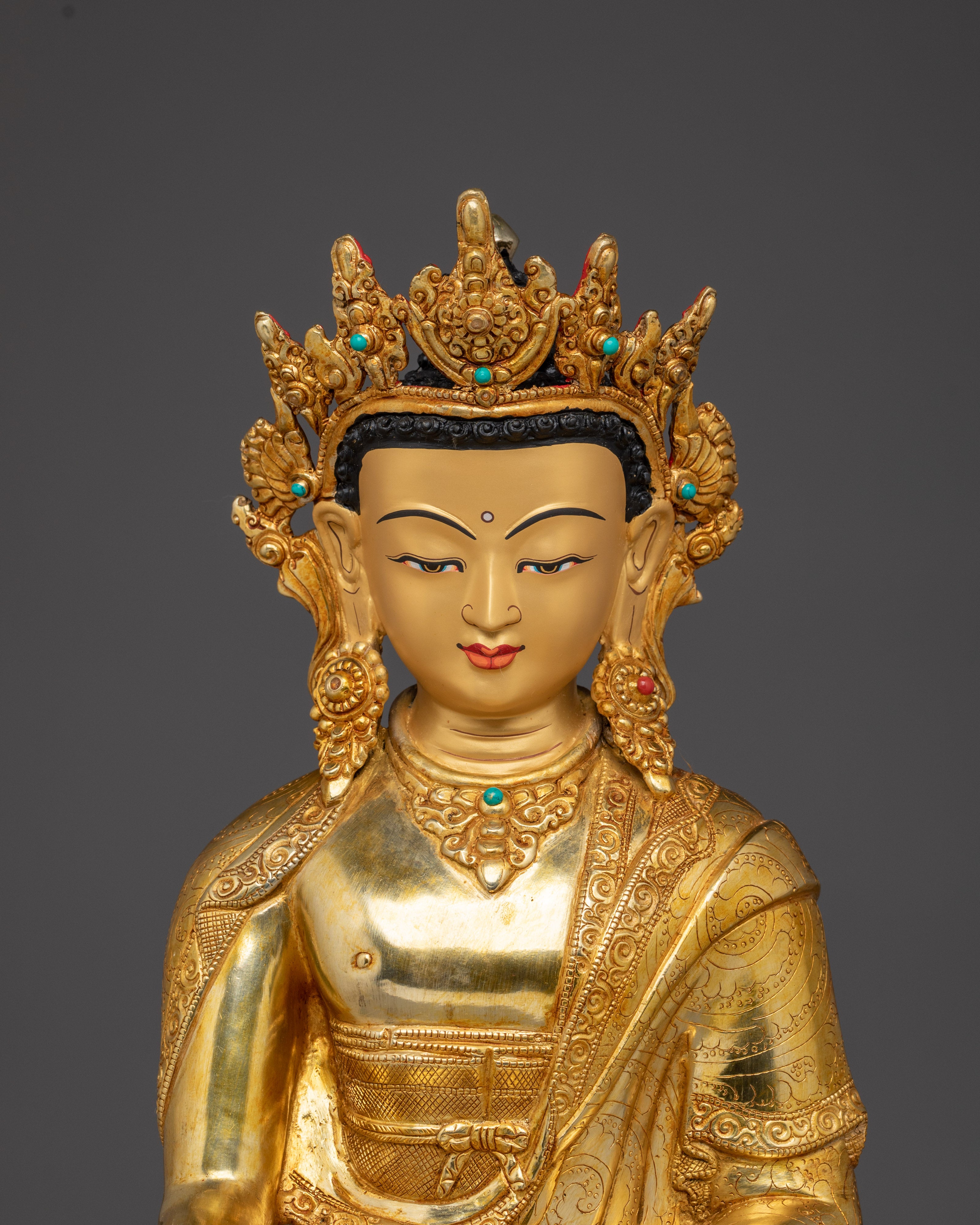 Radiant Crown Shakyamuni Buddha Statue | Sage of the Shakyas