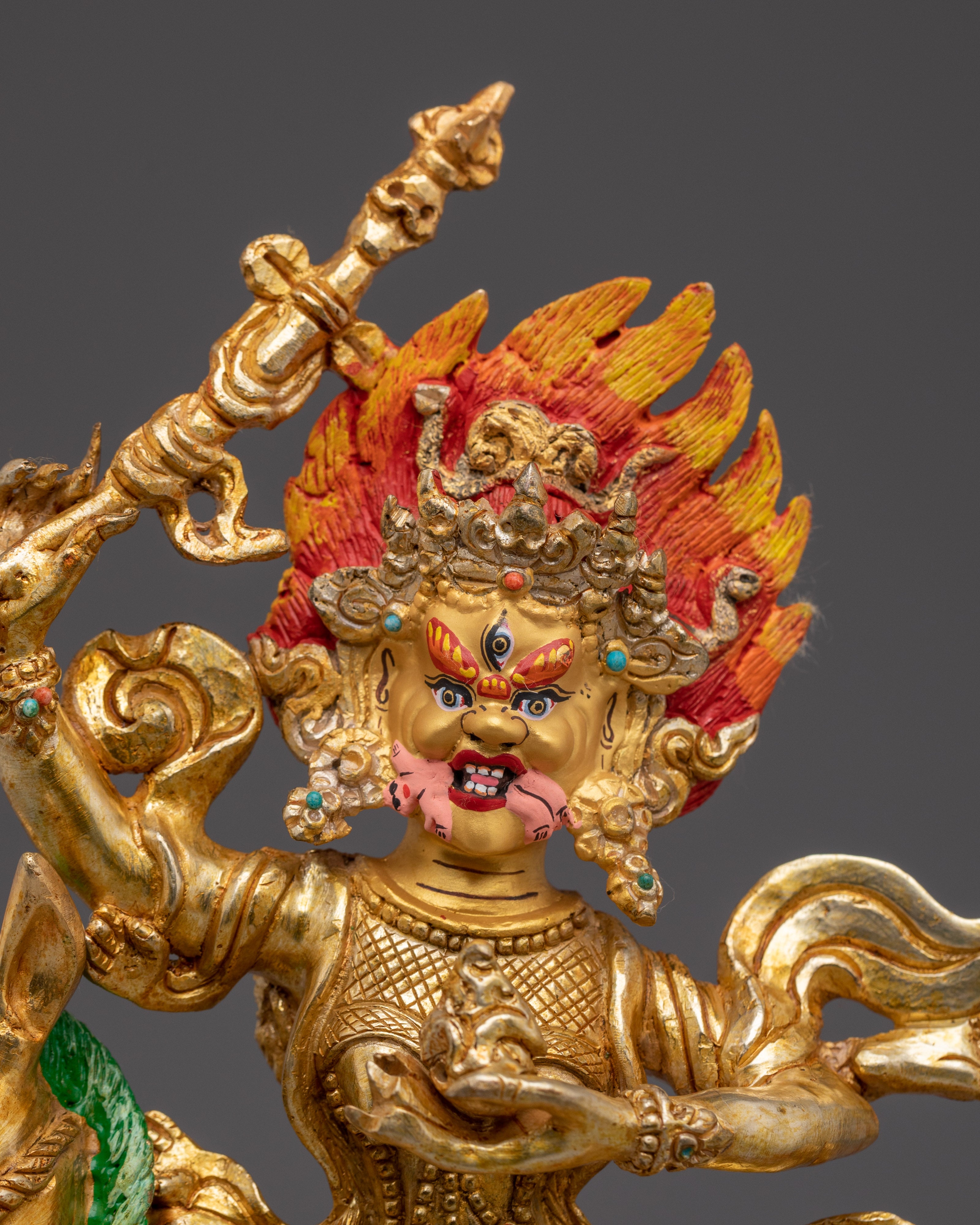 Fierce Palden Lhamo Statue | Tibetan Dharma Protector Deity