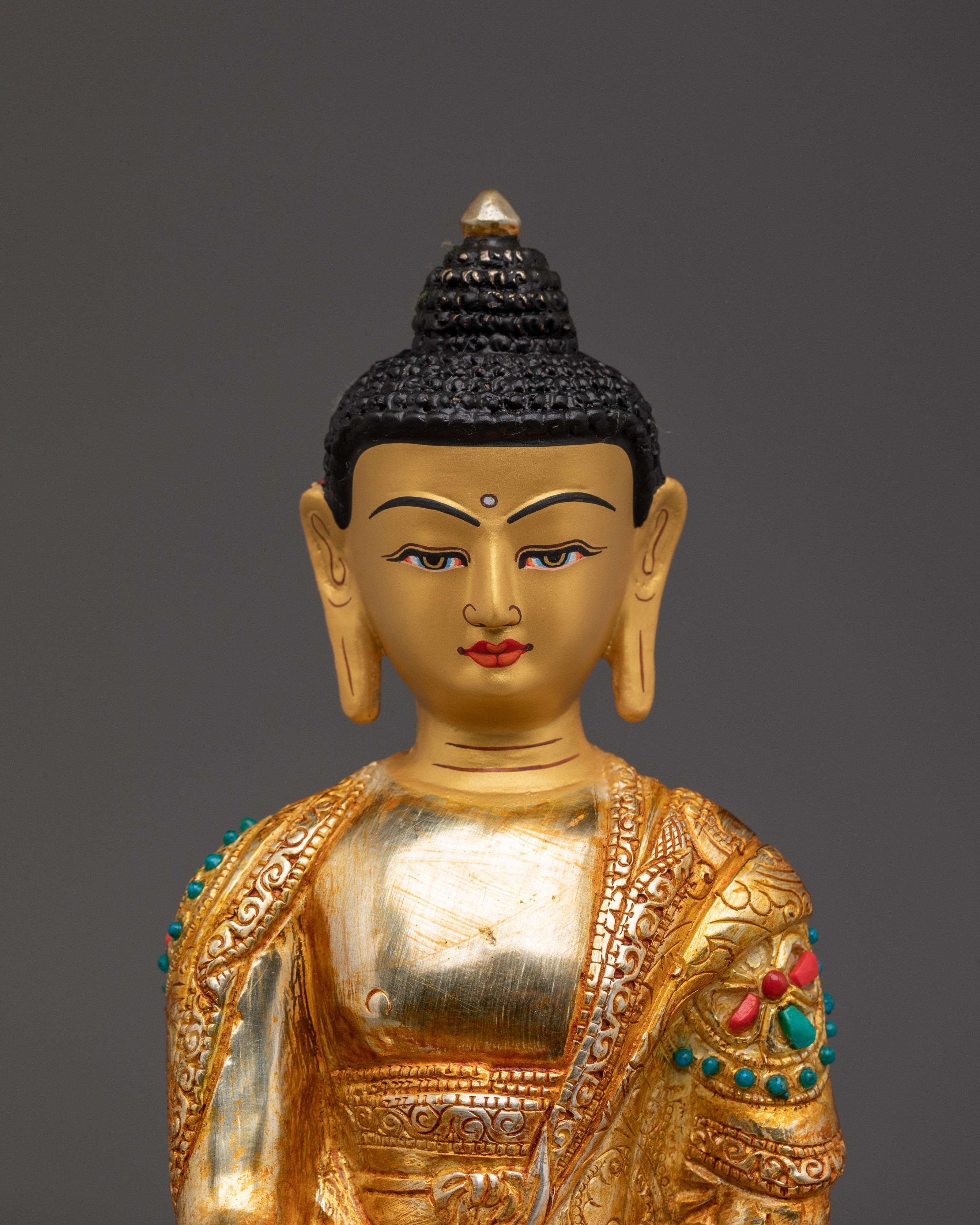 Golden Shakyamuni Buddha Decor Statue | Gautama Buddha Artwork