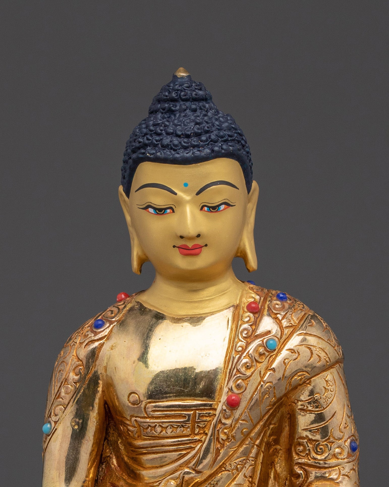 Golden Sukhavati Ruler Amitabha Buddha Artwork | Altar Decor for Meditation