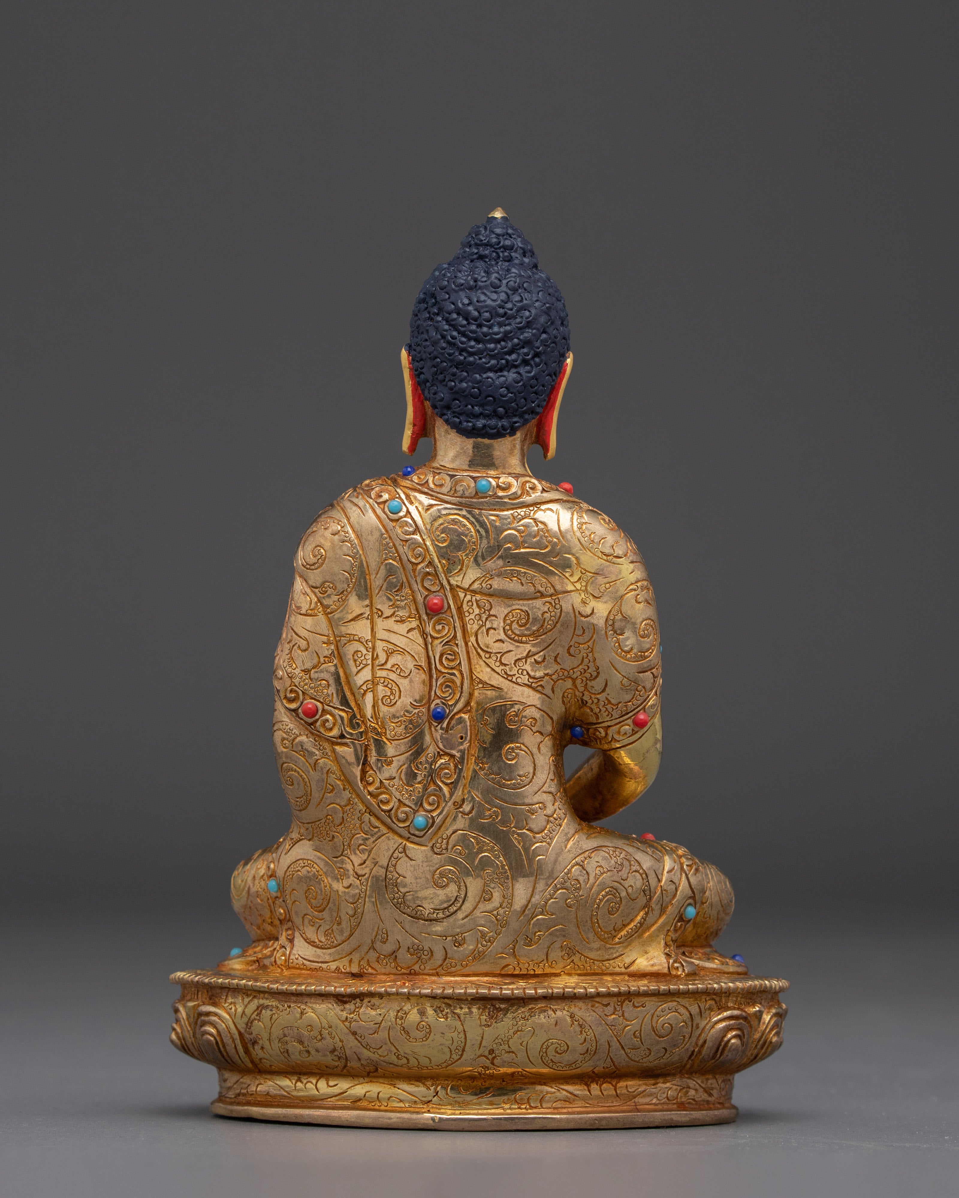 Golden Sukhavati Ruler Amitabha Buddha Artwork | Altar Decor for Meditation