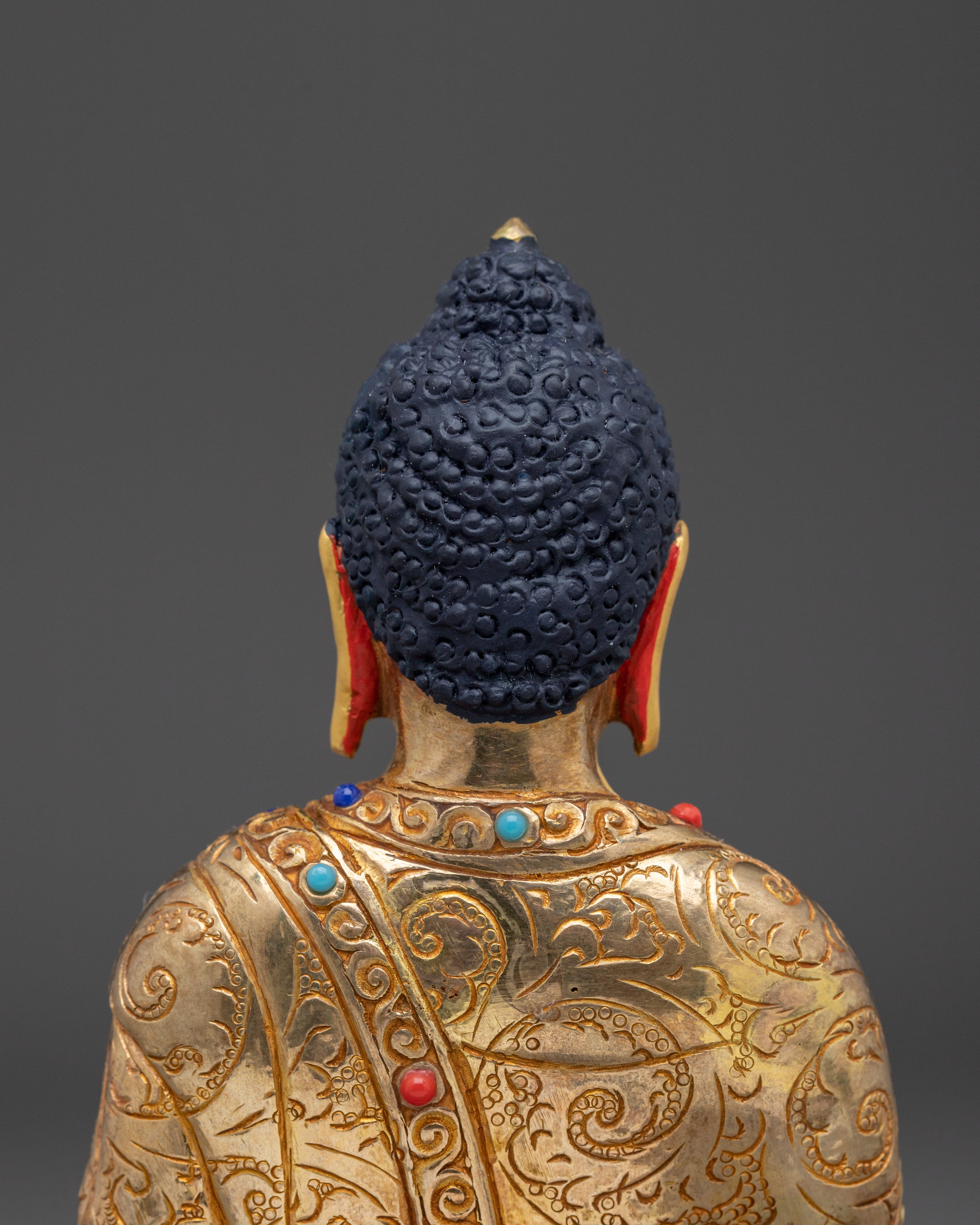 Golden Sukhavati Ruler Amitabha Buddha Artwork | Altar Decor for Meditation