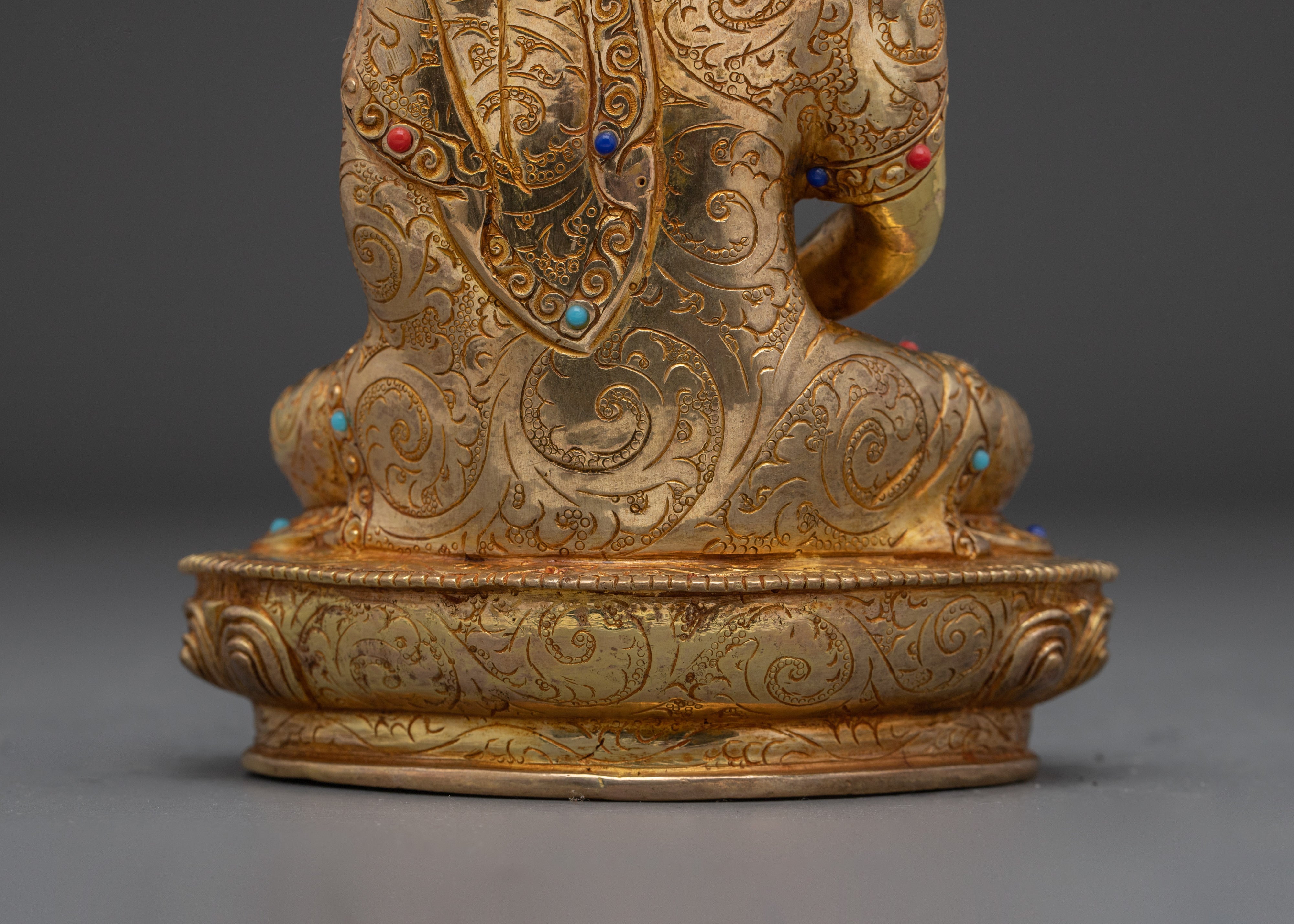 Golden Sukhavati Ruler Amitabha Buddha Artwork | Altar Decor for Meditation