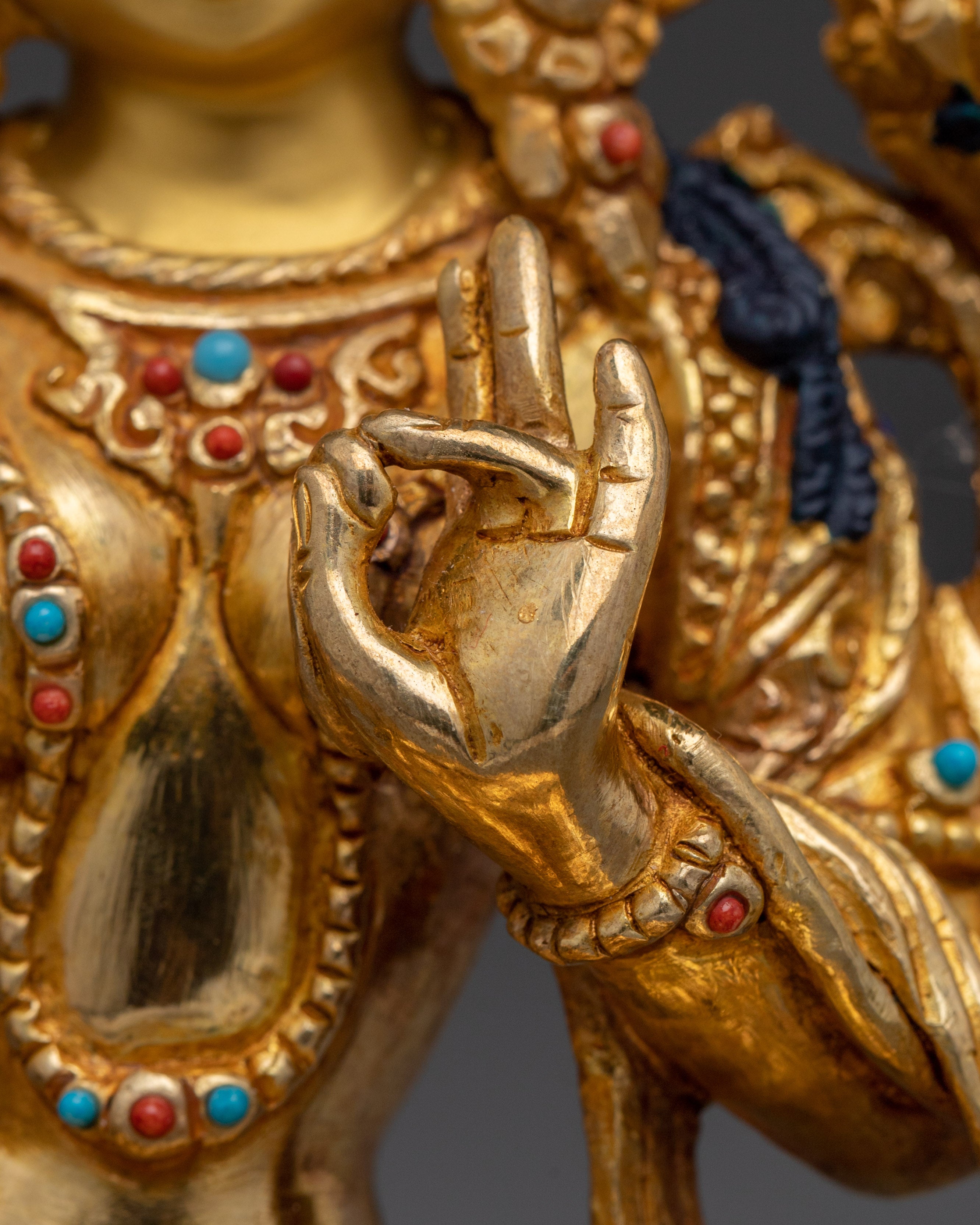 Green Tara the Goddess of Compassion and Protection Statue for Dharma Decor