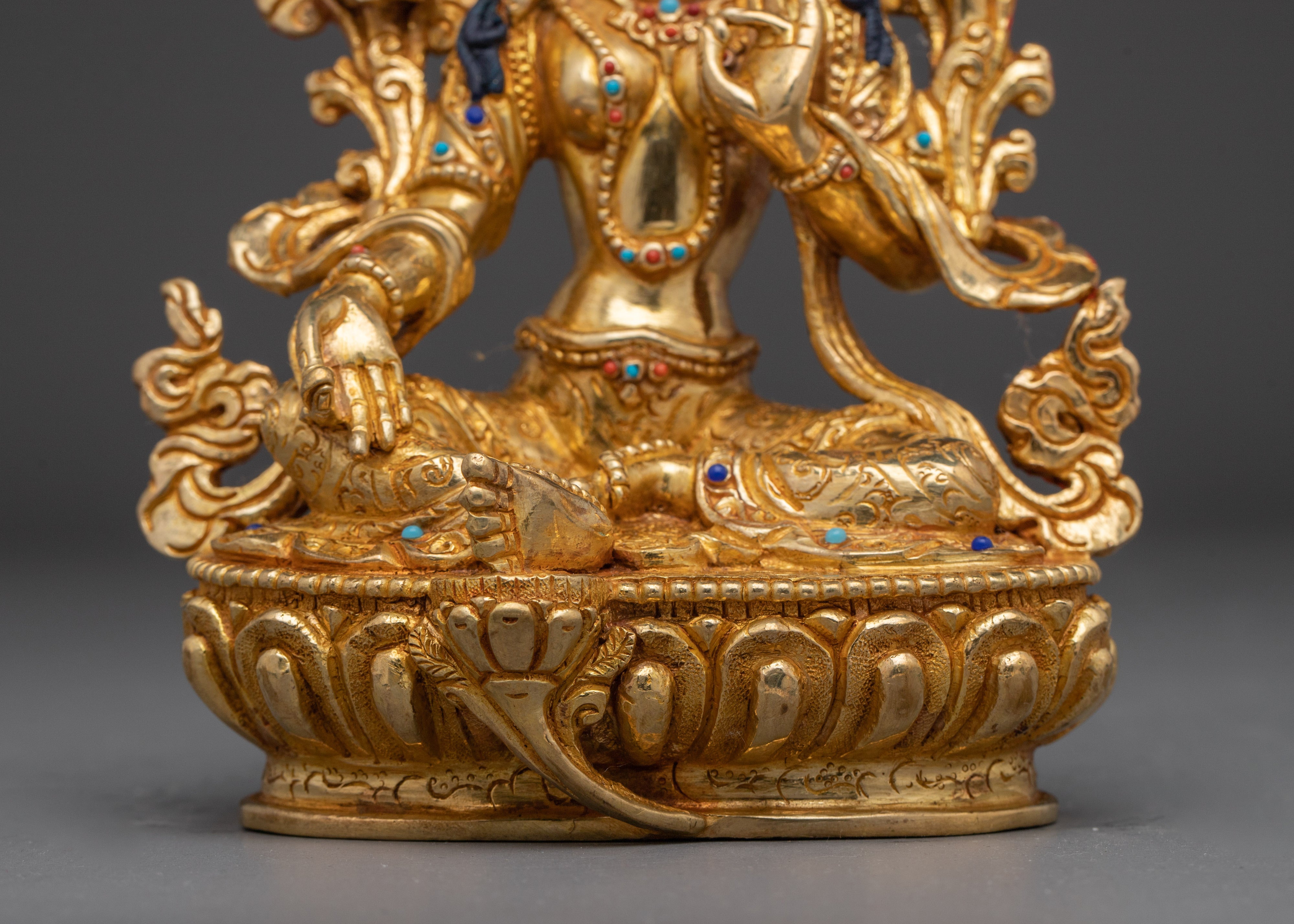 Green Tara the Goddess of Compassion and Protection Statue for Dharma Decor