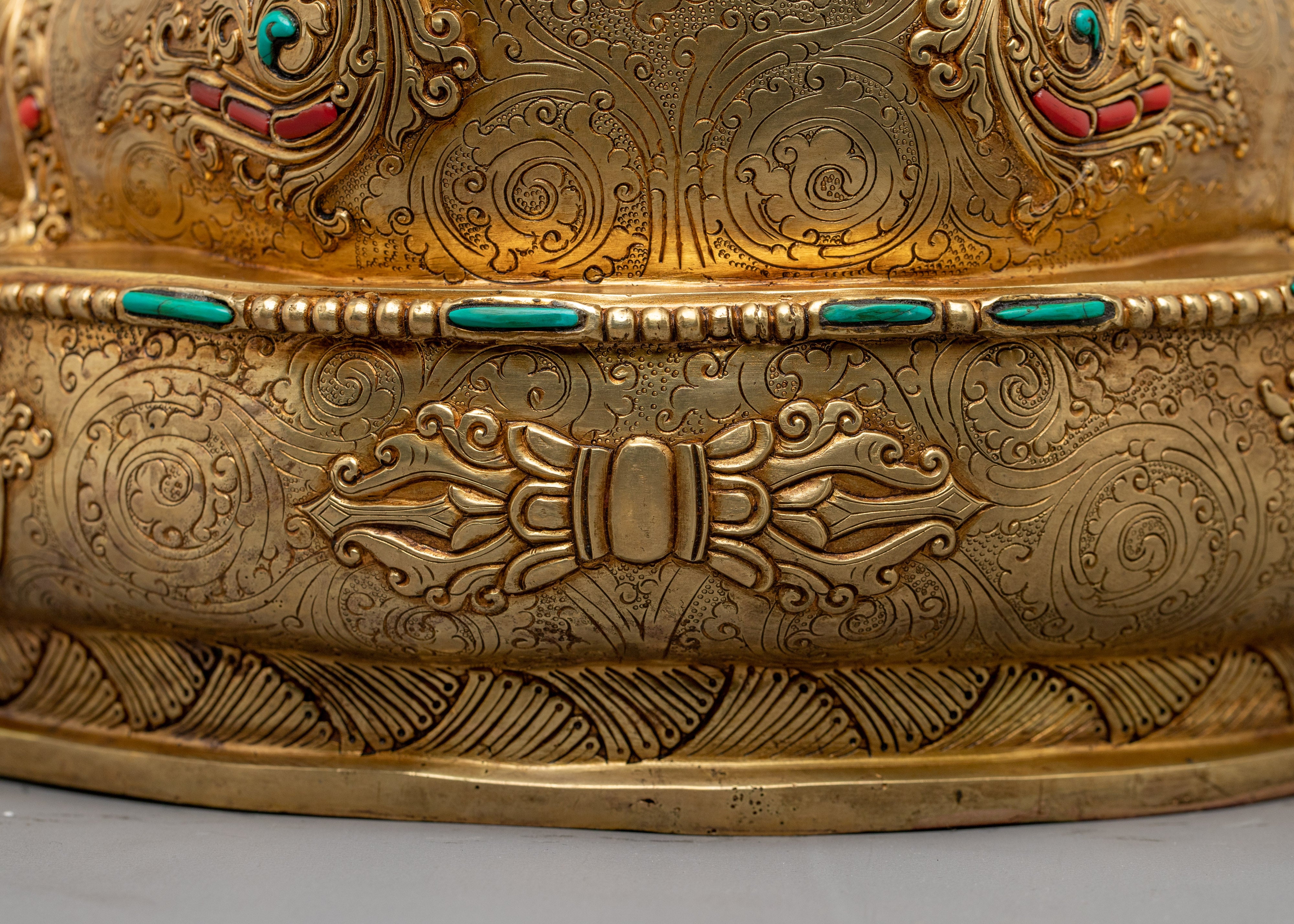 Handcrafted Golden Shakyamuni Buddha Artwork | Symbol of Enlightenment