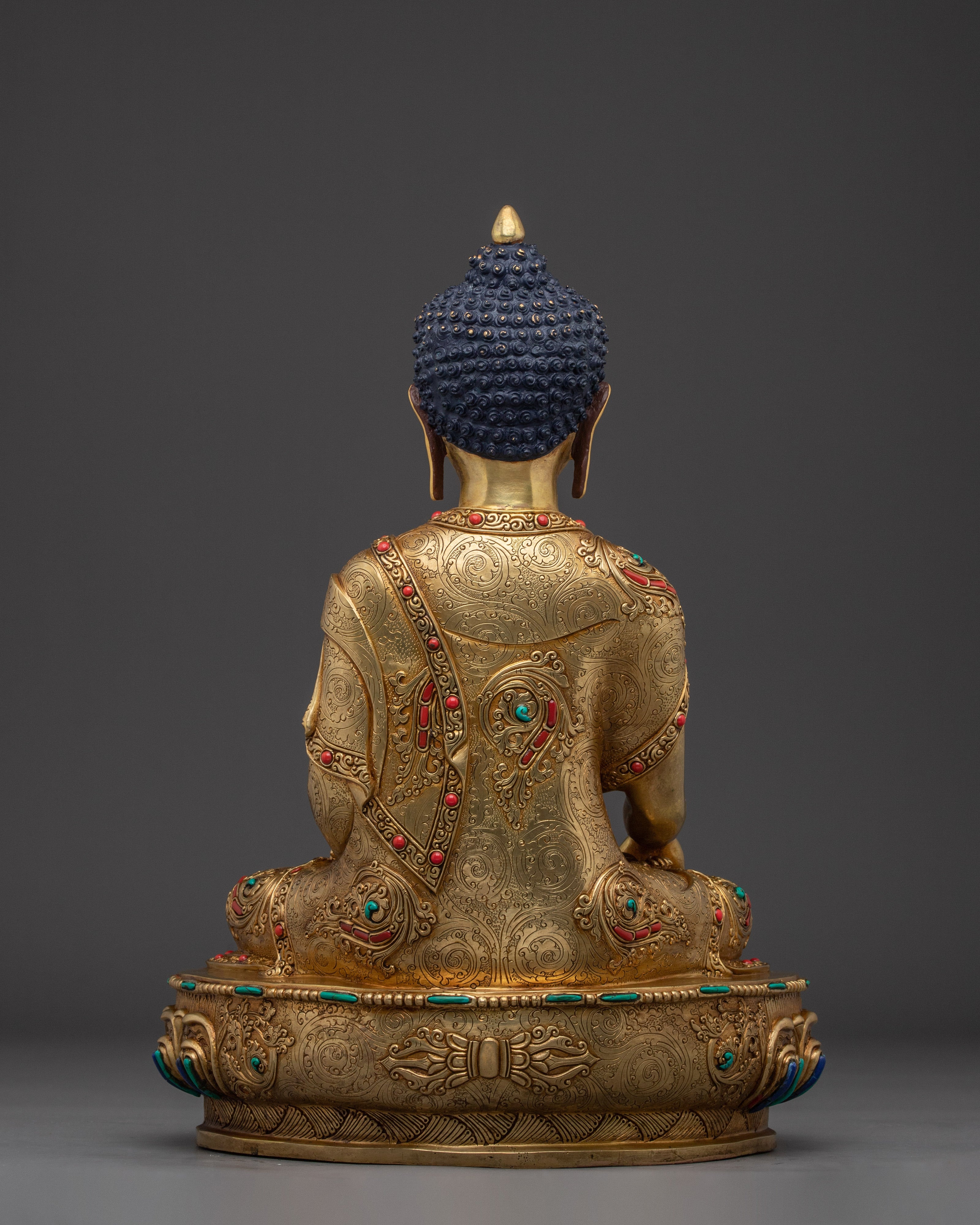 Handcrafted Golden Shakyamuni Buddha Artwork | Symbol of Enlightenment