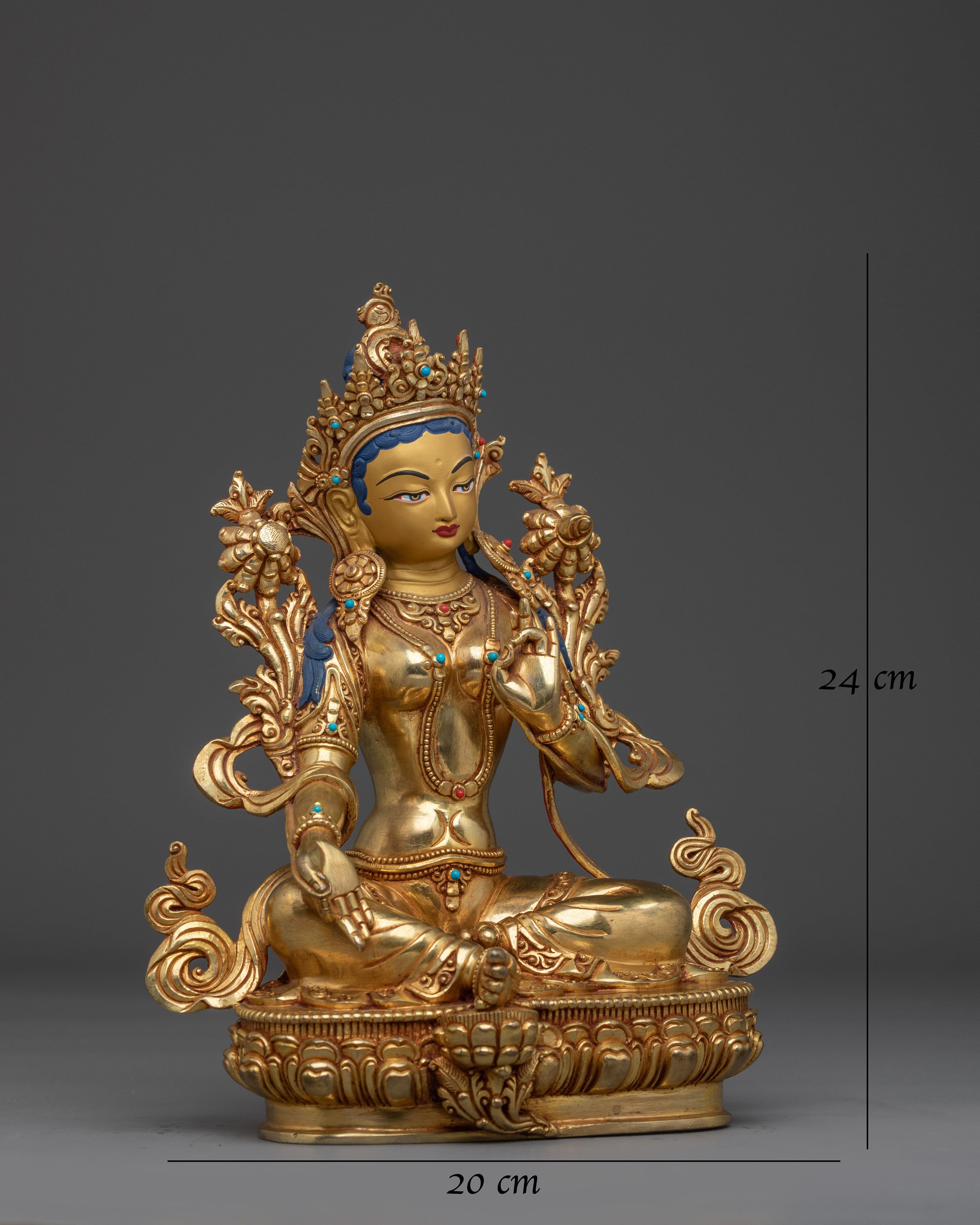 Swift Protection Golden Deity Green Tara