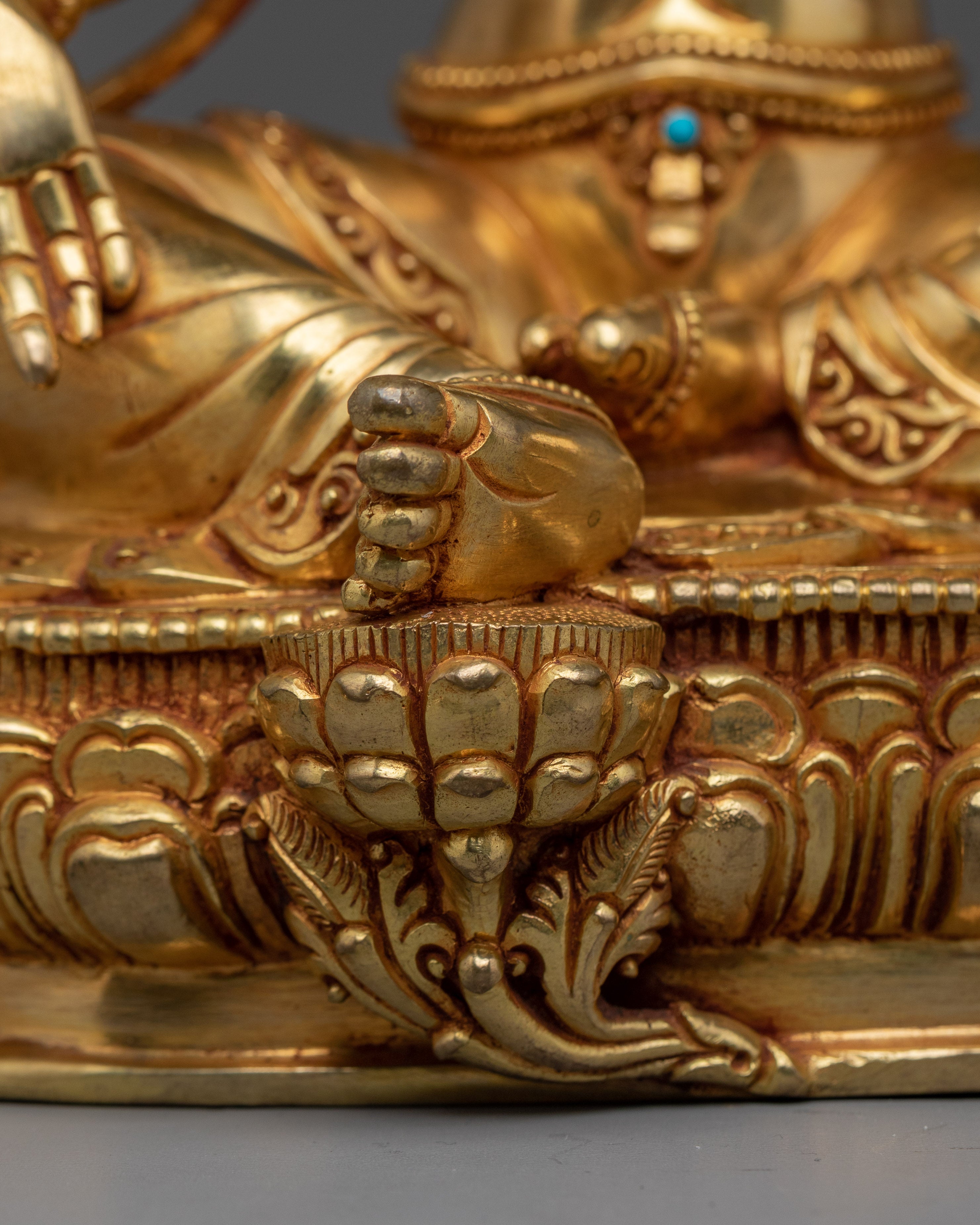 Swift Protection Golden Deity Green Tara | Enlightened Feminine Energy