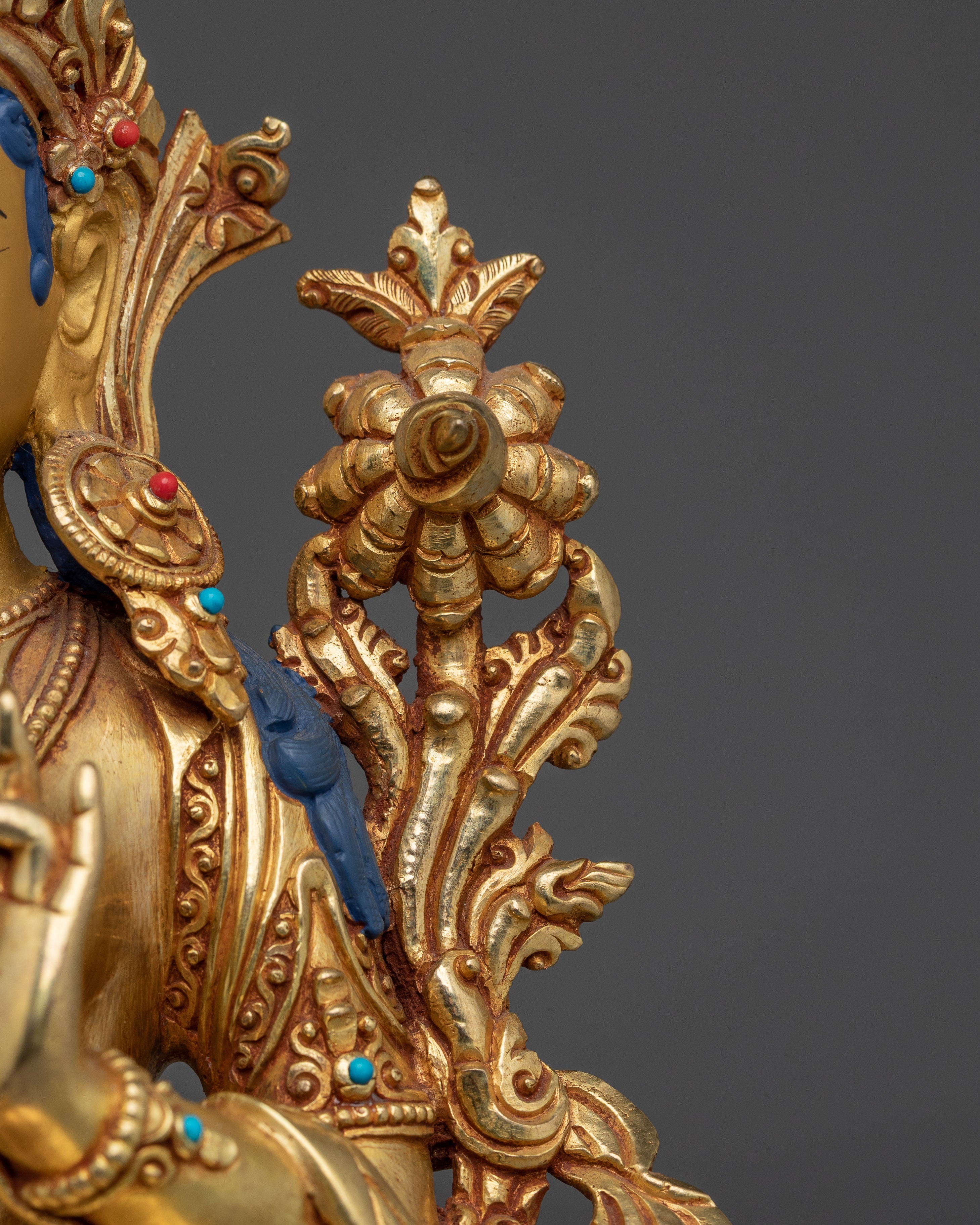 Swift Protection Golden Deity Green Tara | Enlightened Feminine Energy