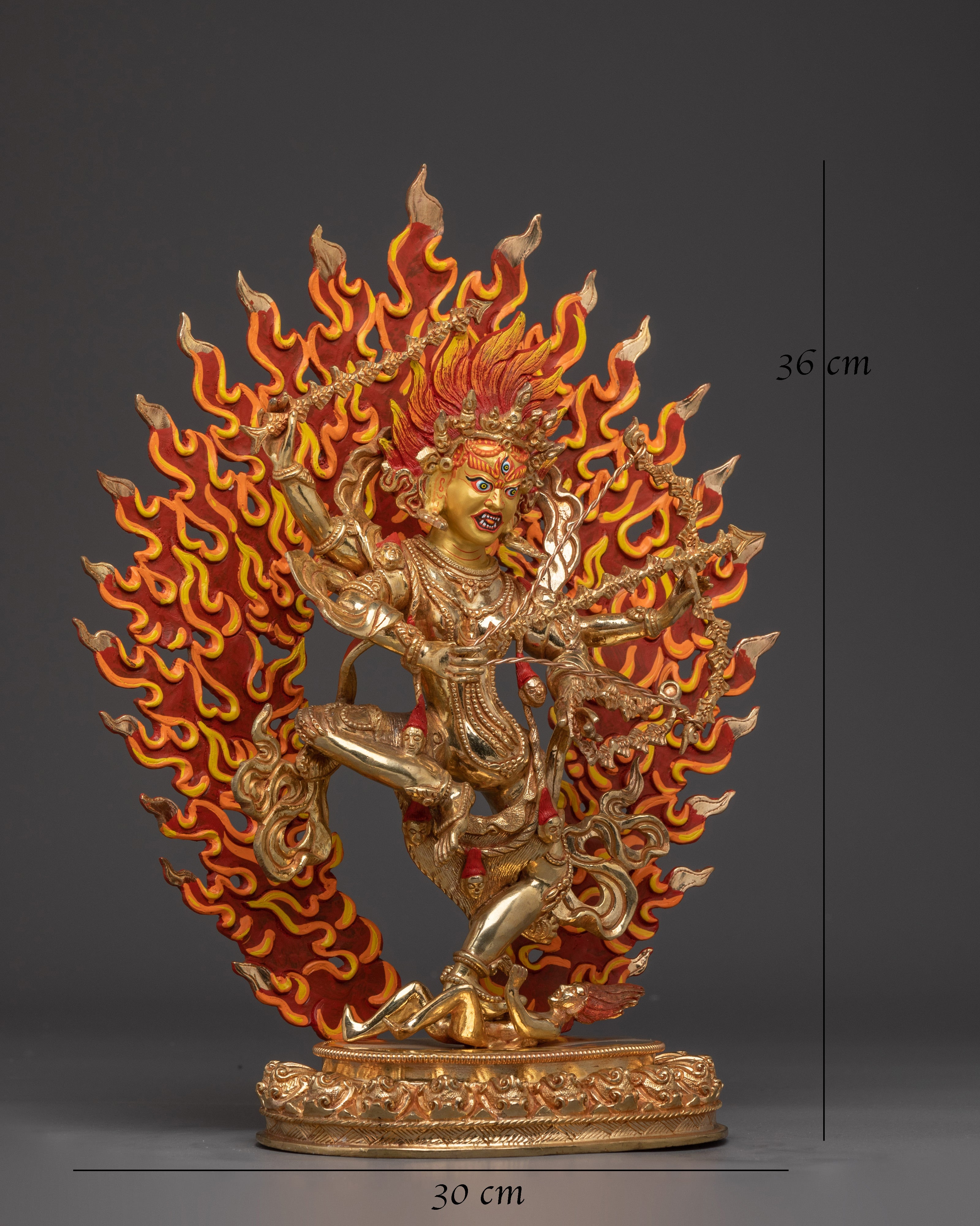 24K gold-gilded Kurkulla statue |