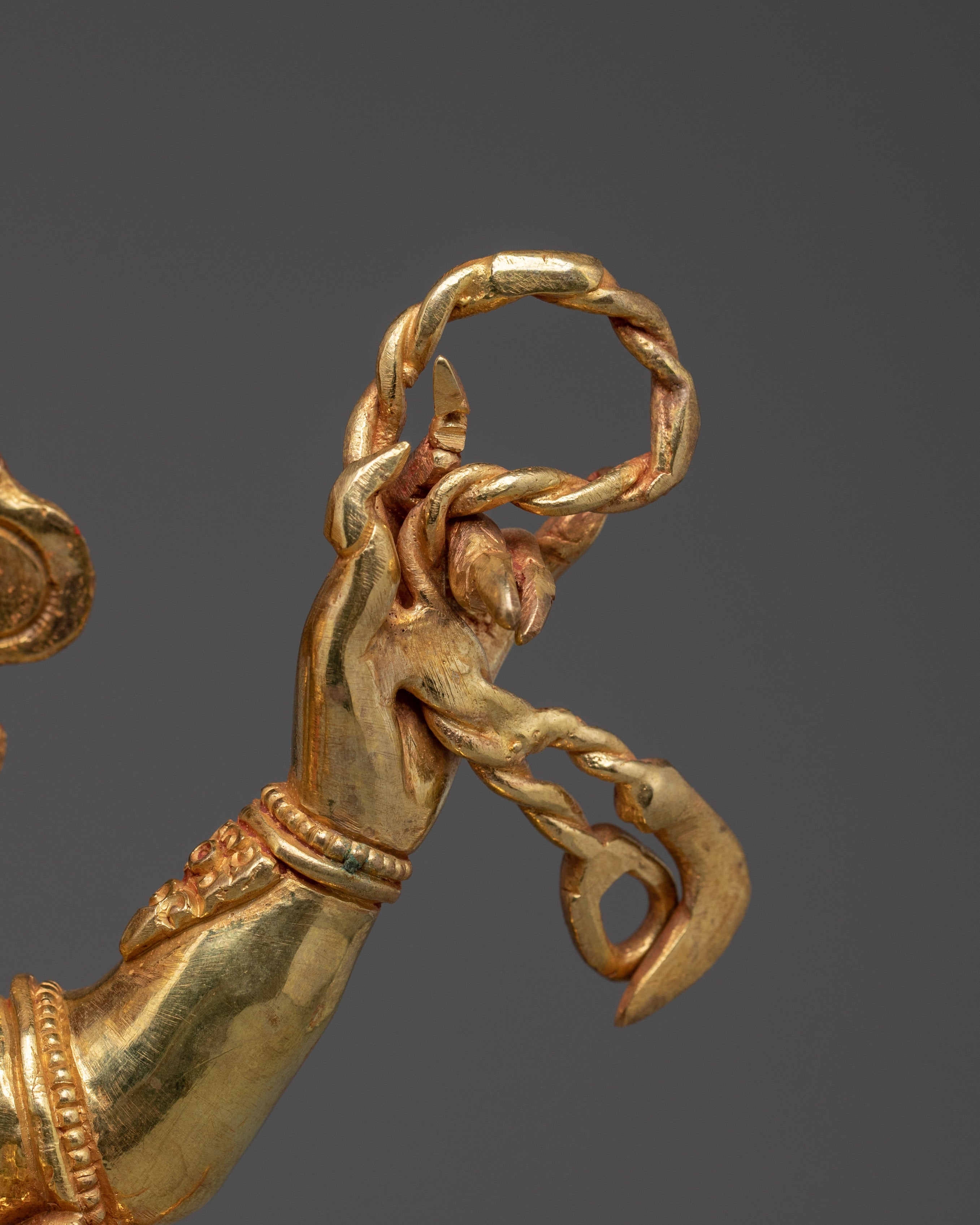 Four Armed Vajrapani Wrathful Buddhist Art for Strength | Buddhist Protector Sculpture