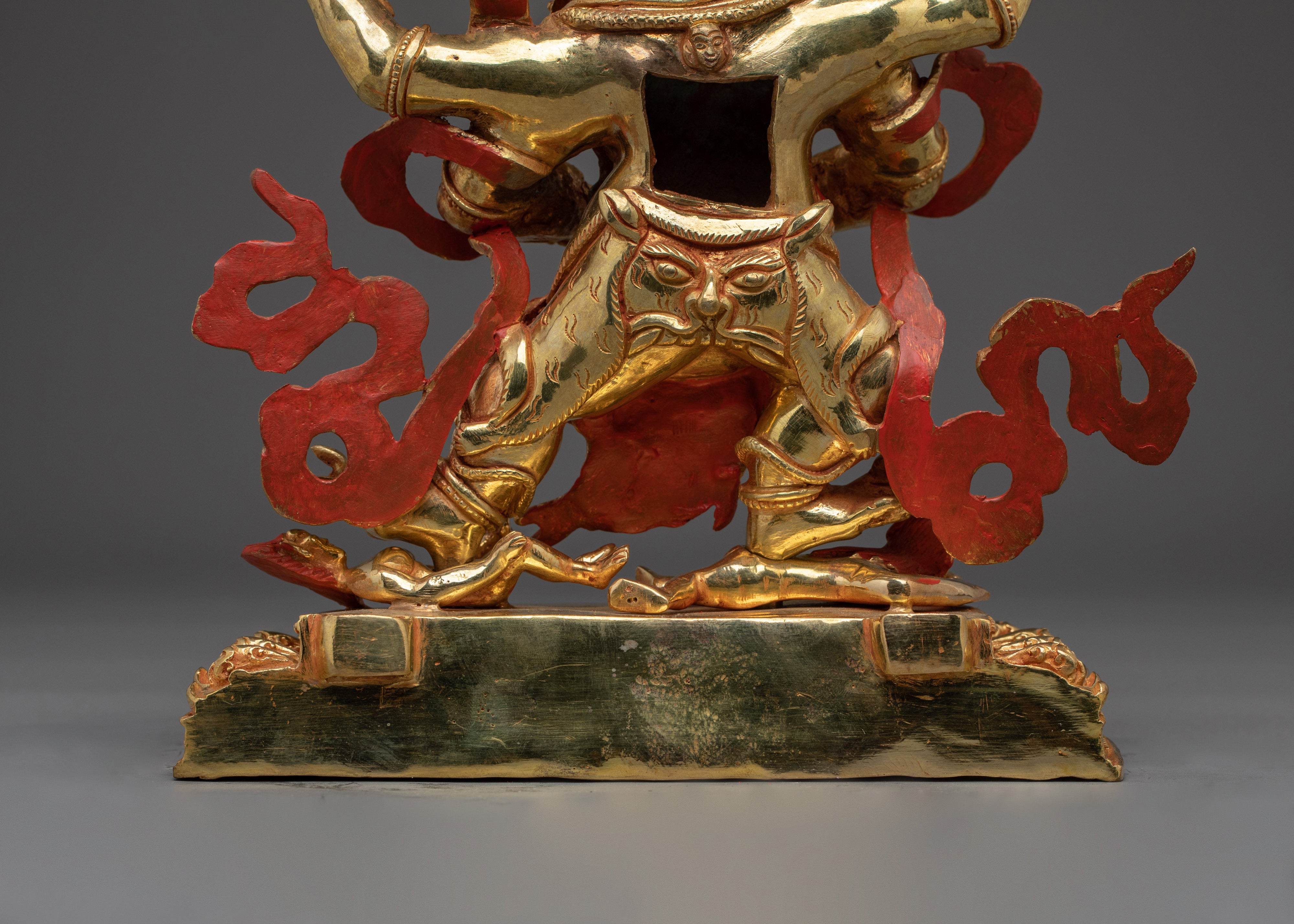 Four Armed Vajrapani Wrathful Buddhist Art for Strength | Buddhist Protector Sculpture