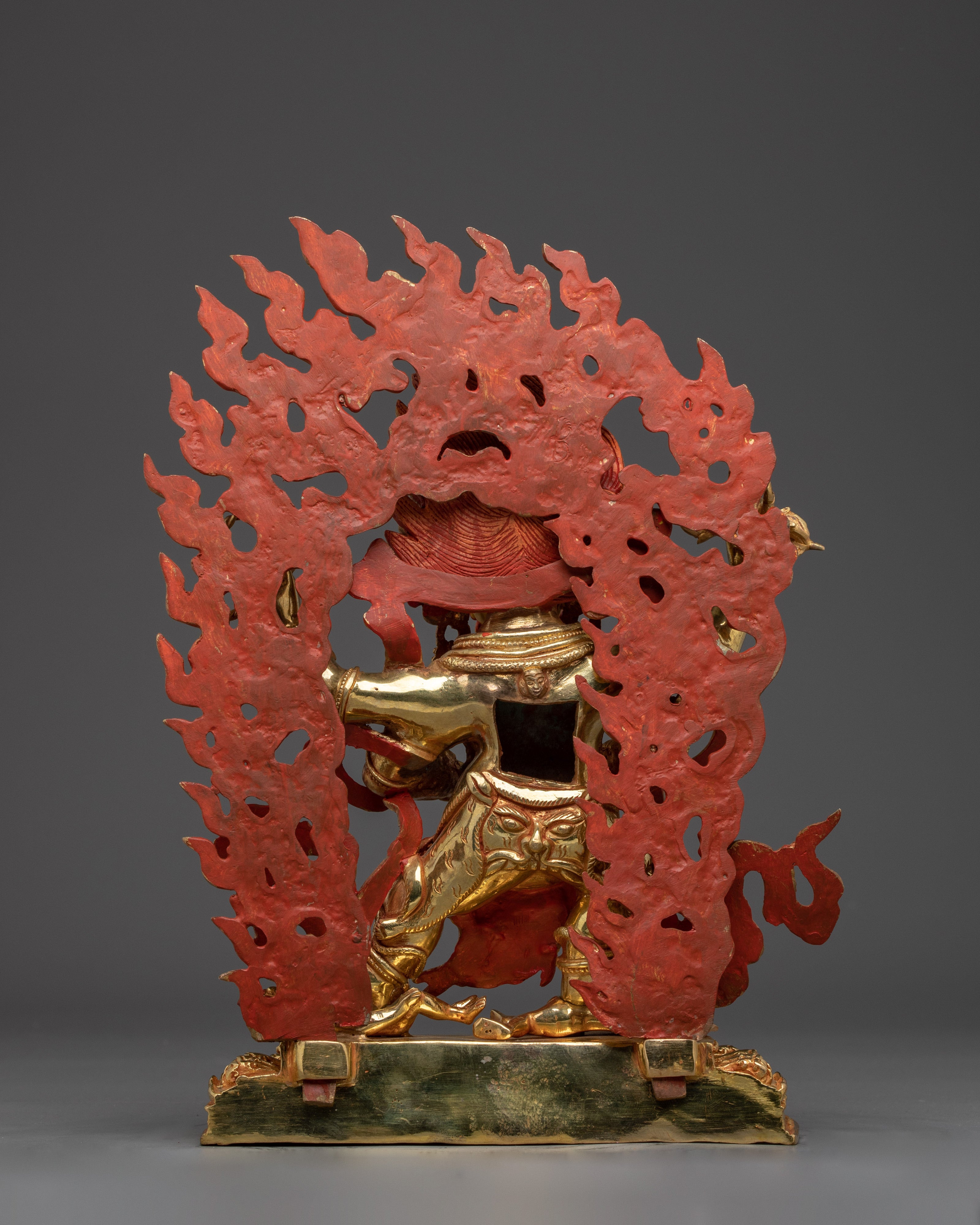 Four Armed Vajrapani Wrathful Buddhist Art for Strength | Buddhist Protector Sculpture