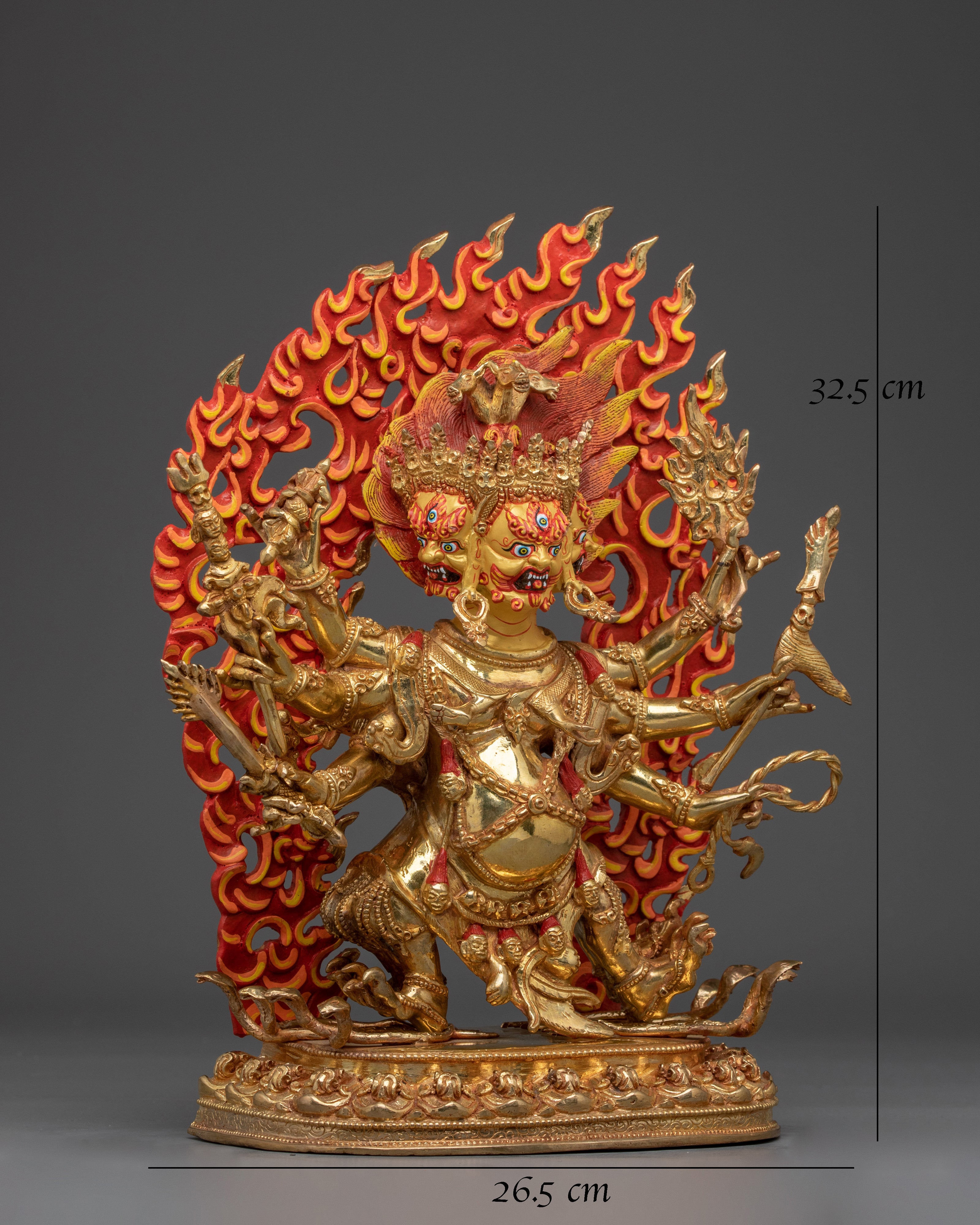 Hayagriva Statue 24K Gold Gilded