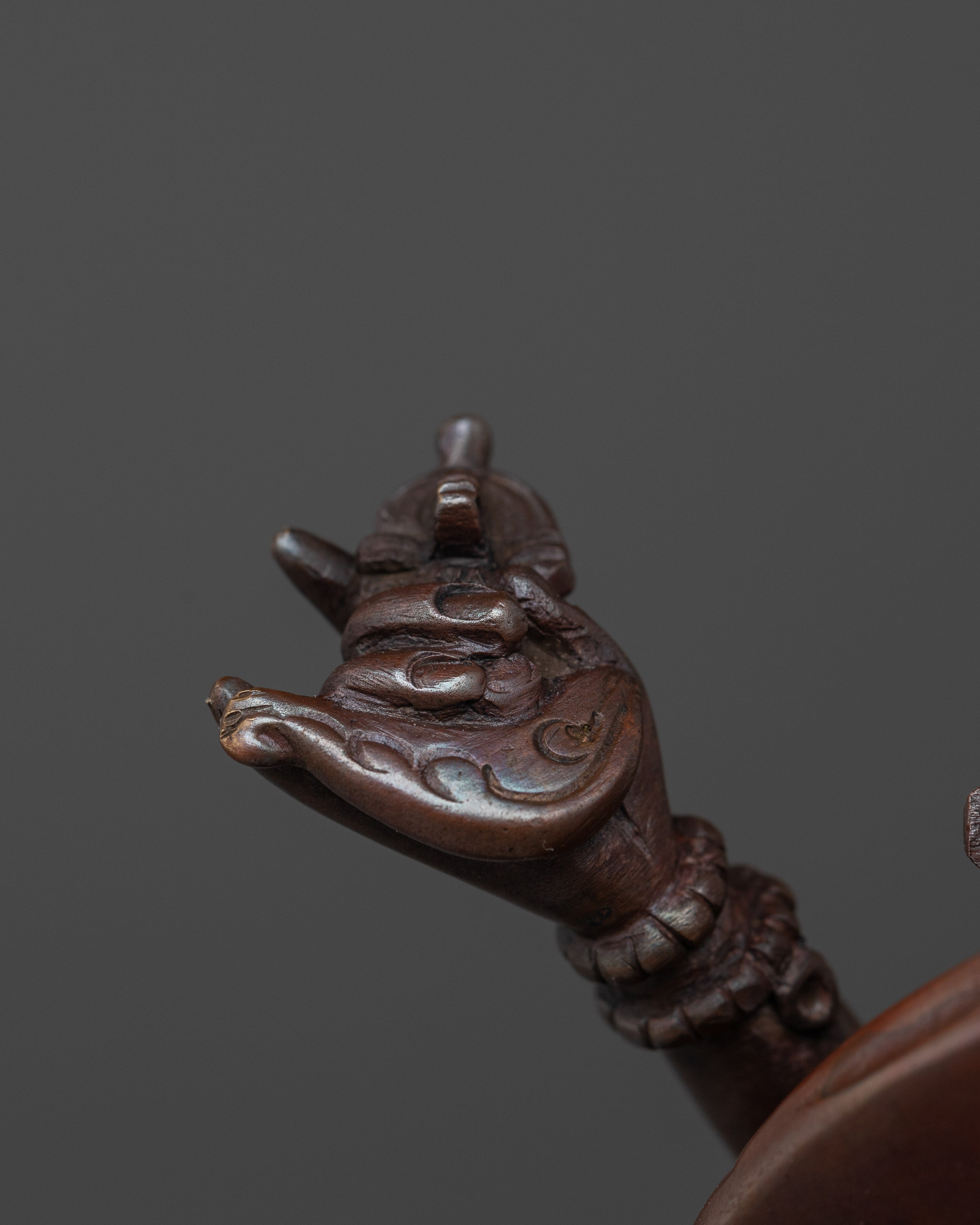 Chakrasamvara Copper Statue | Sculpture for Meditation, Yoga, Altar & Vajrayana Ritual