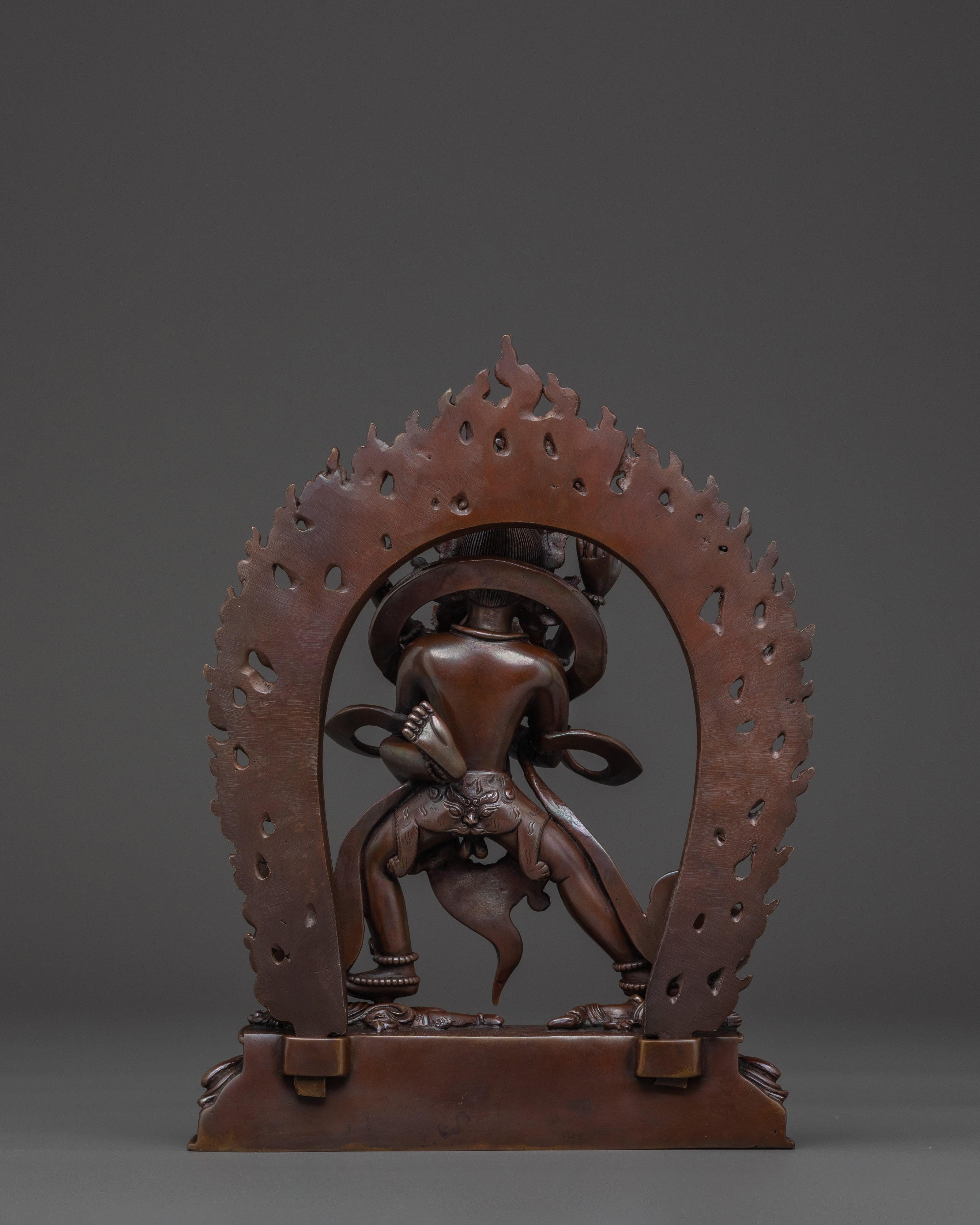 Chakrasamvara Copper Statue | Sculpture for Meditation, Yoga, Altar & Vajrayana Ritual