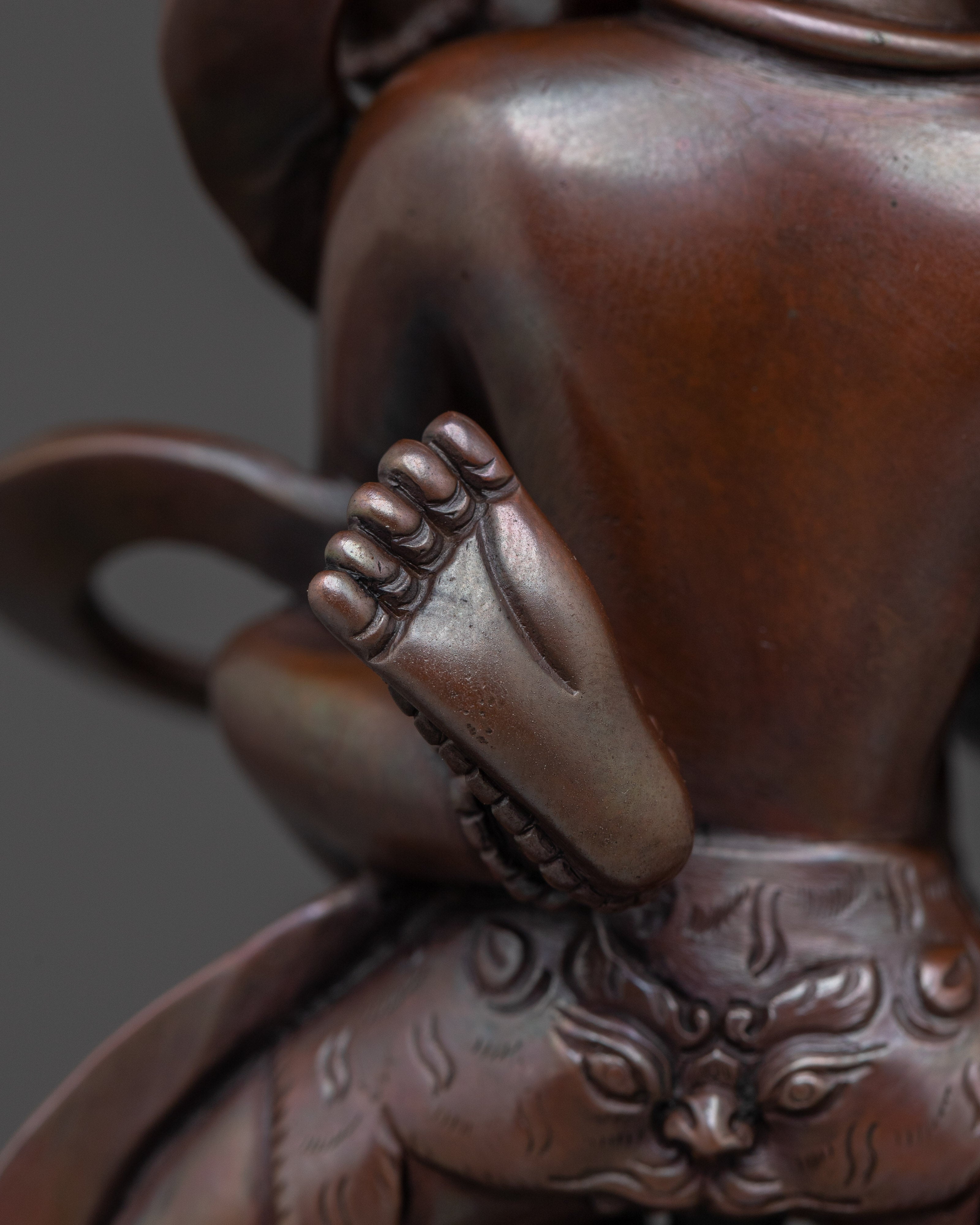 Chakrasamvara Copper Statue | Sculpture for Meditation, Yoga, Altar & Vajrayana Ritual