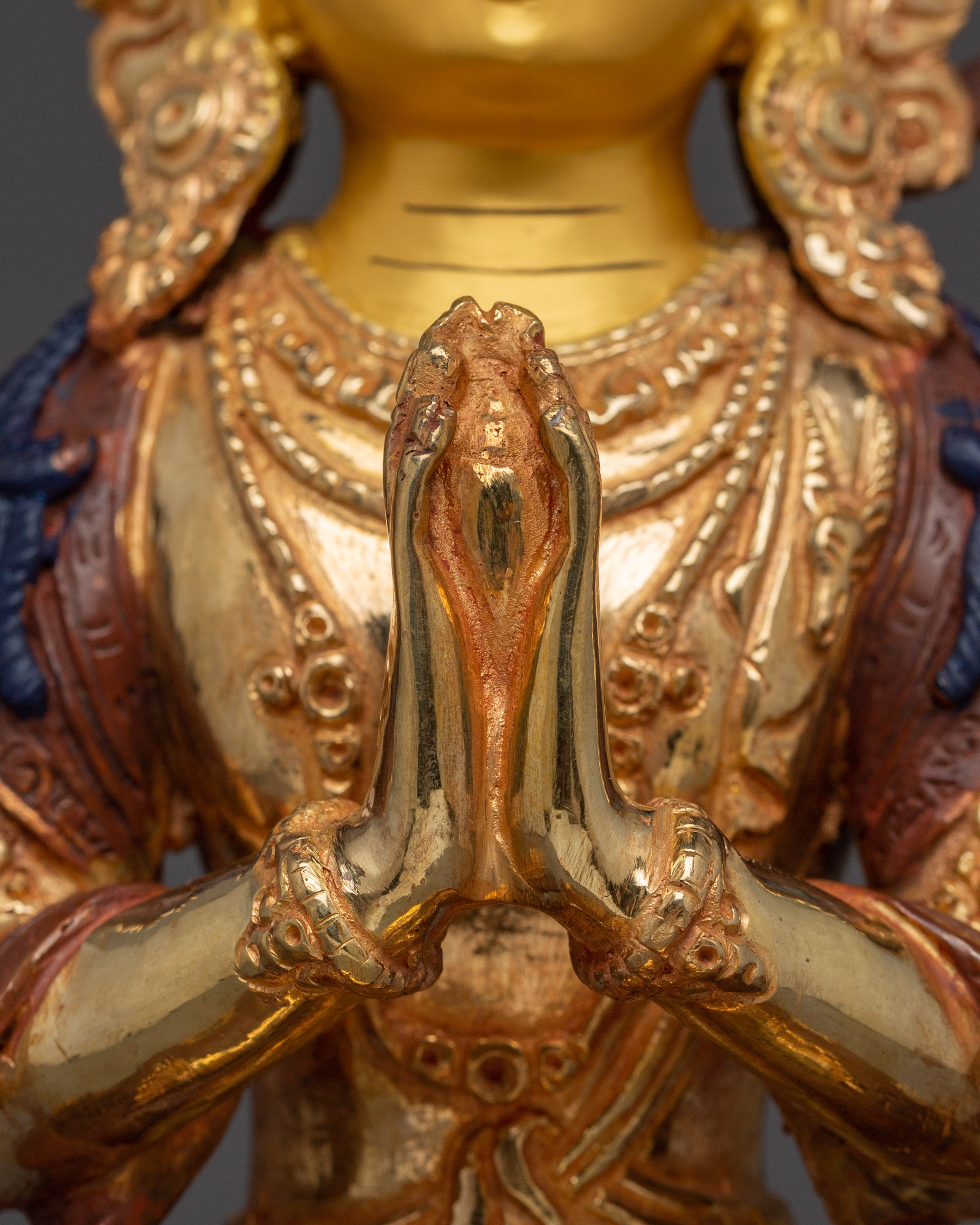 Handmade Tibetan Art of Chenrezig | Bodhisattva of Compassion