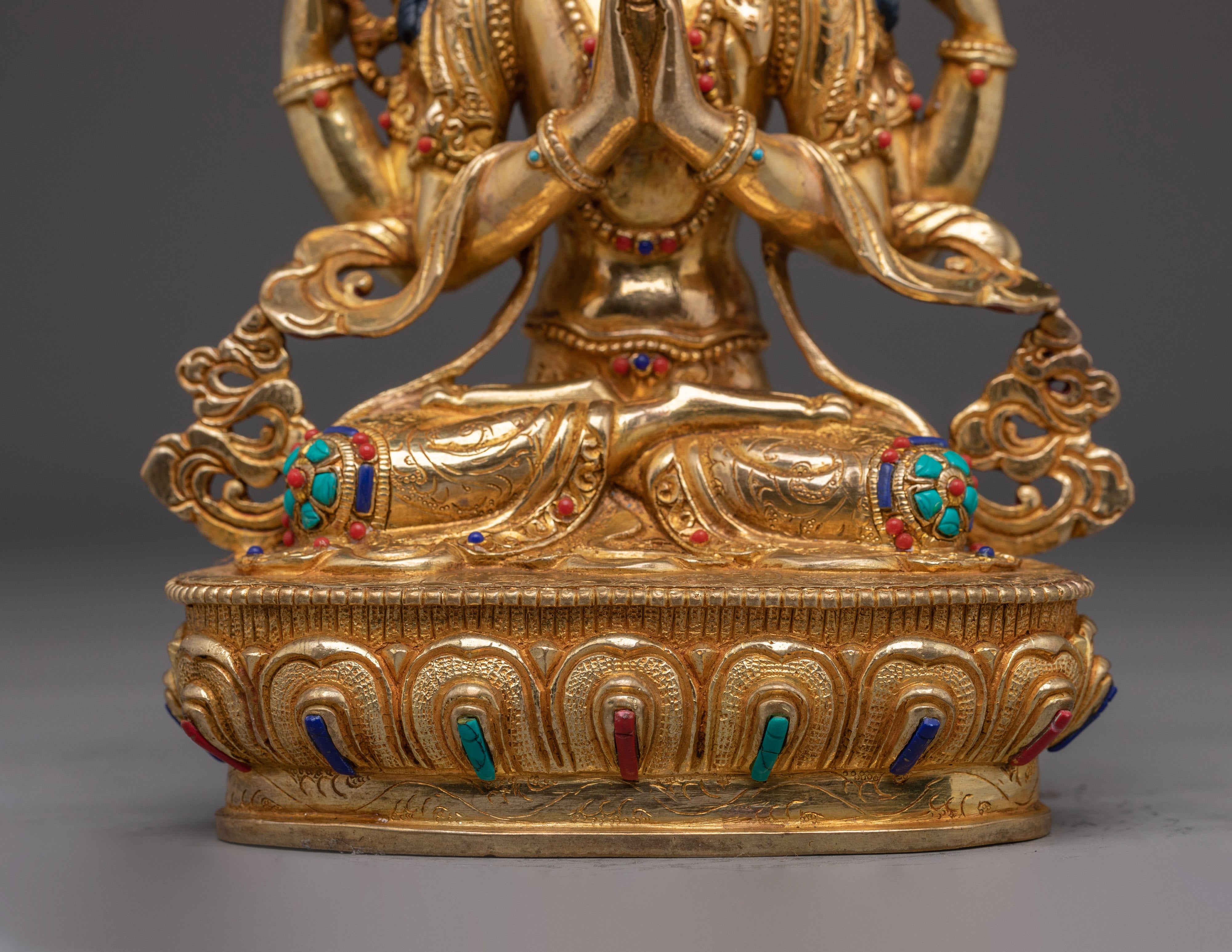 Chenrezig Four-Armed Deity of Compassion | Buddhist Art for Shrine, Altar & Inner Peace