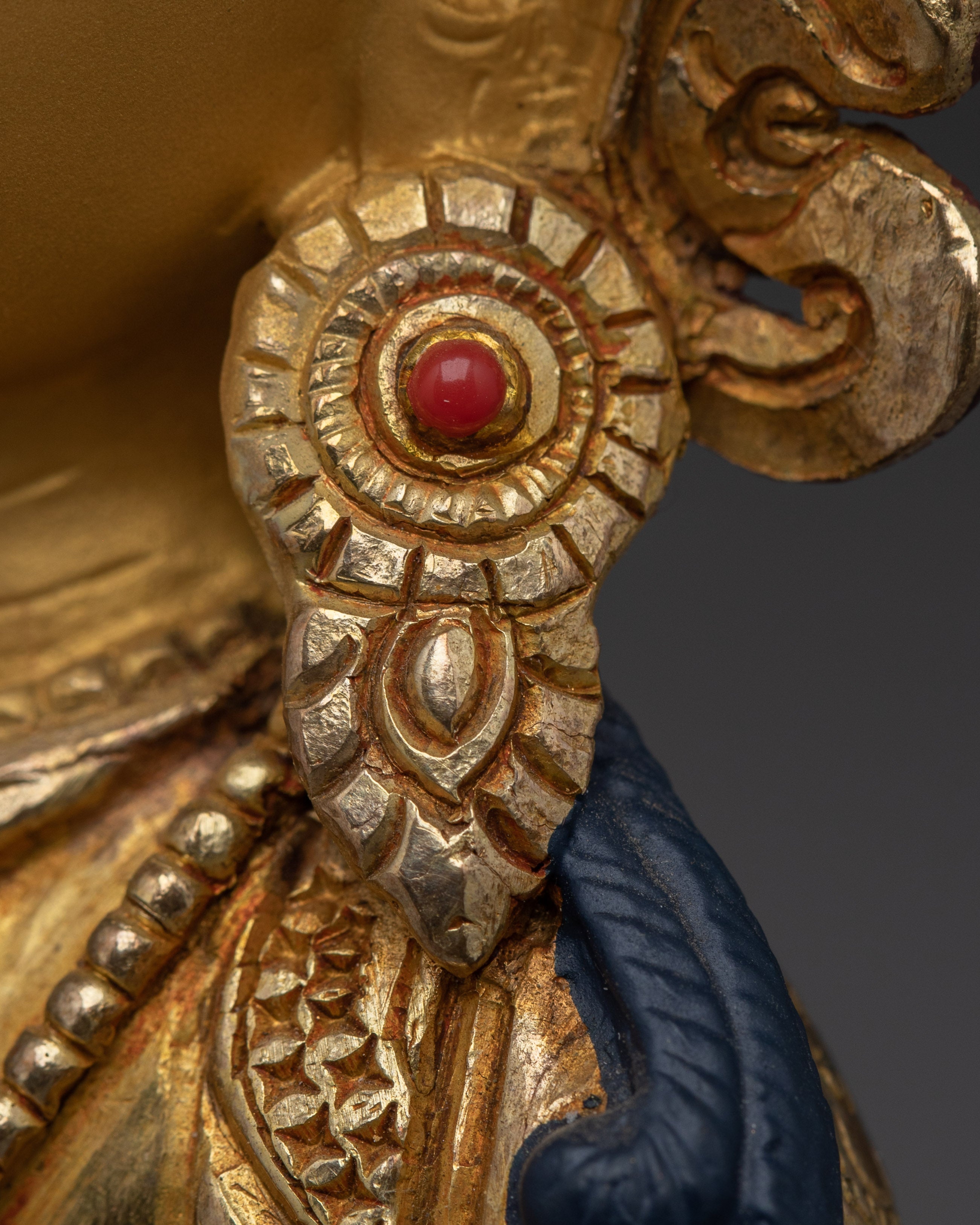 Handcrafted Golden Statue of Dorje Sempa | Deity of Purification and Wisdom