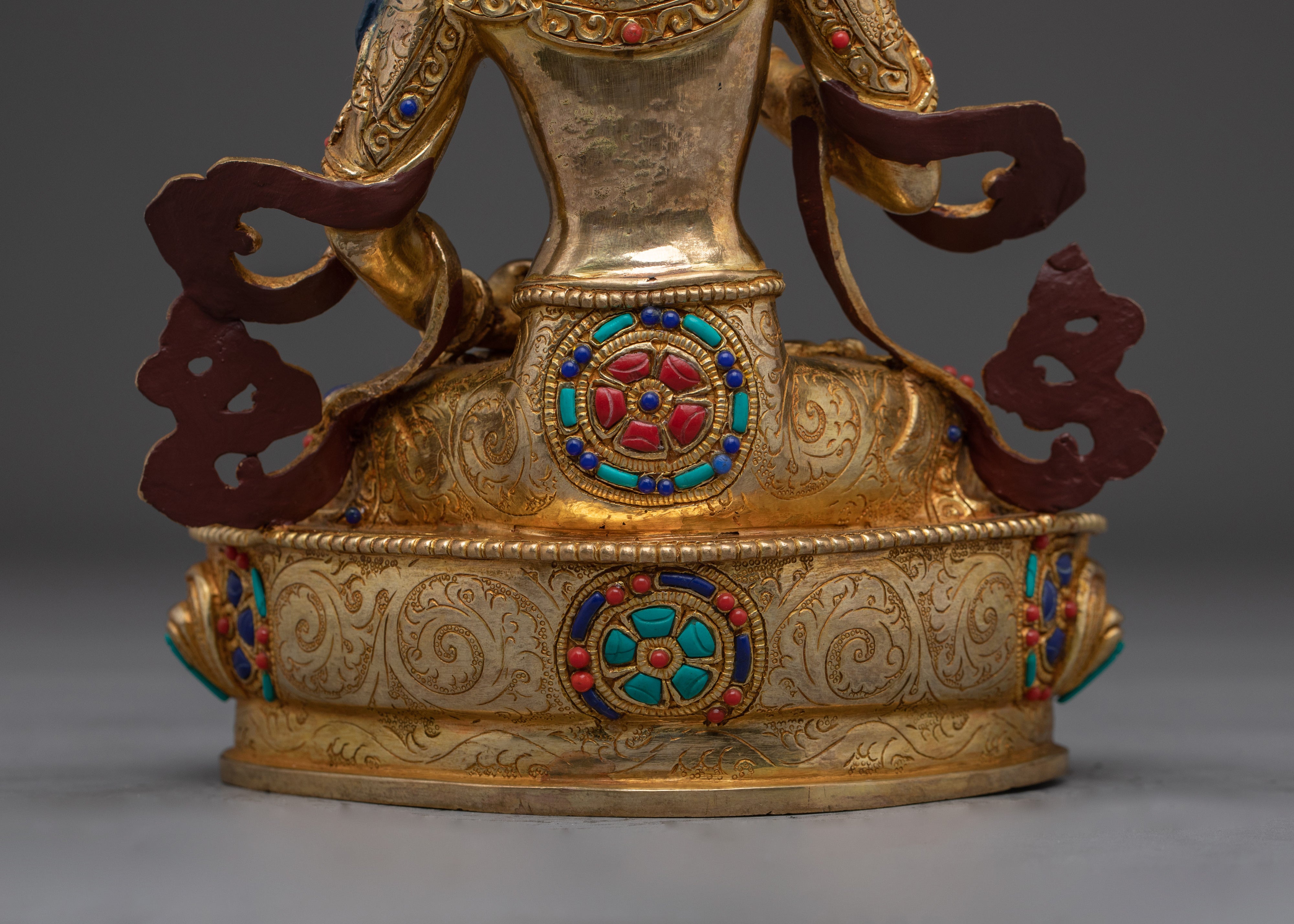 Handcrafted Golden Statue of Dorje Sempa | Deity of Purification and Wisdom