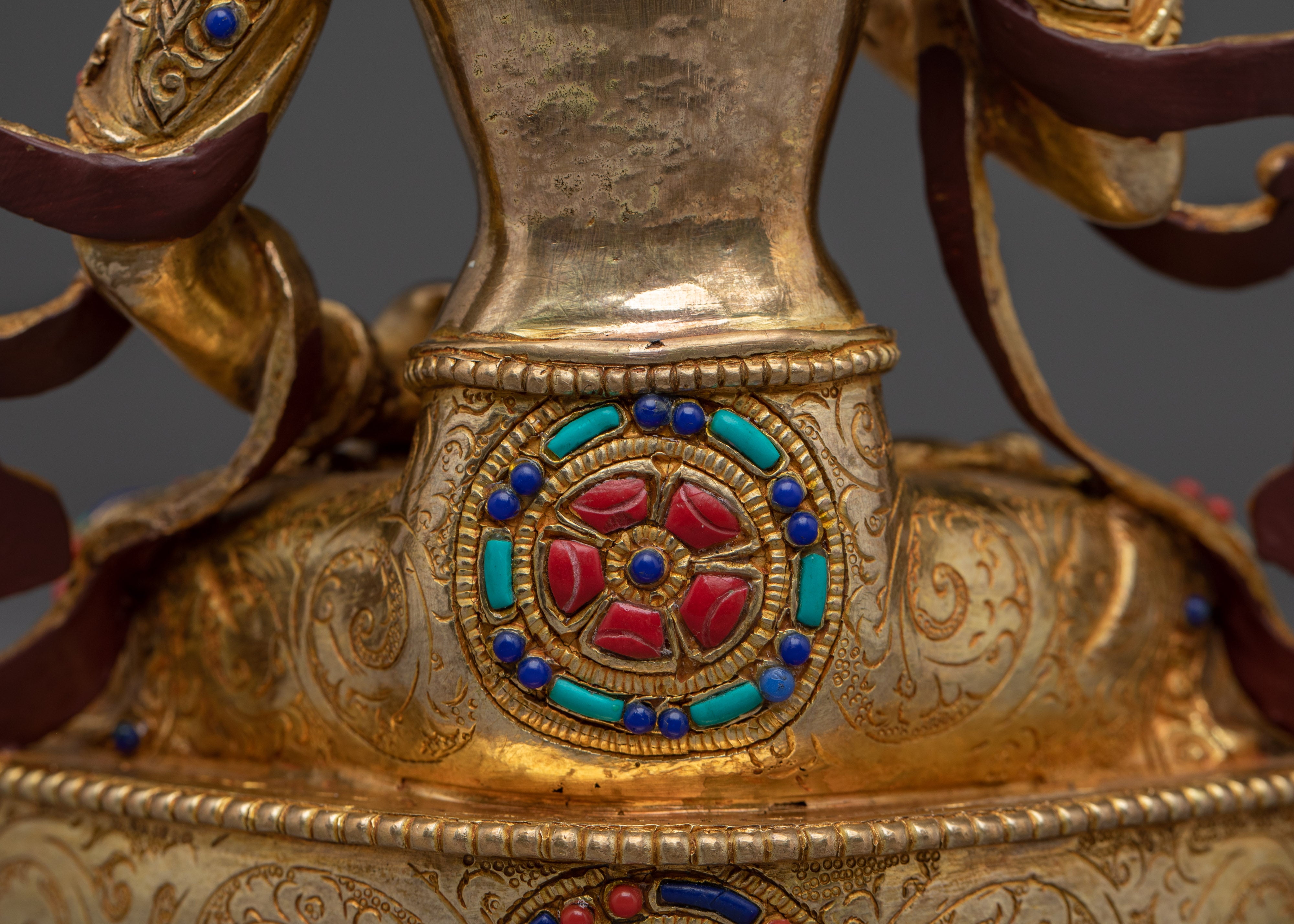 Handcrafted Golden Statue of Dorje Sempa | Deity of Purification and Wisdom