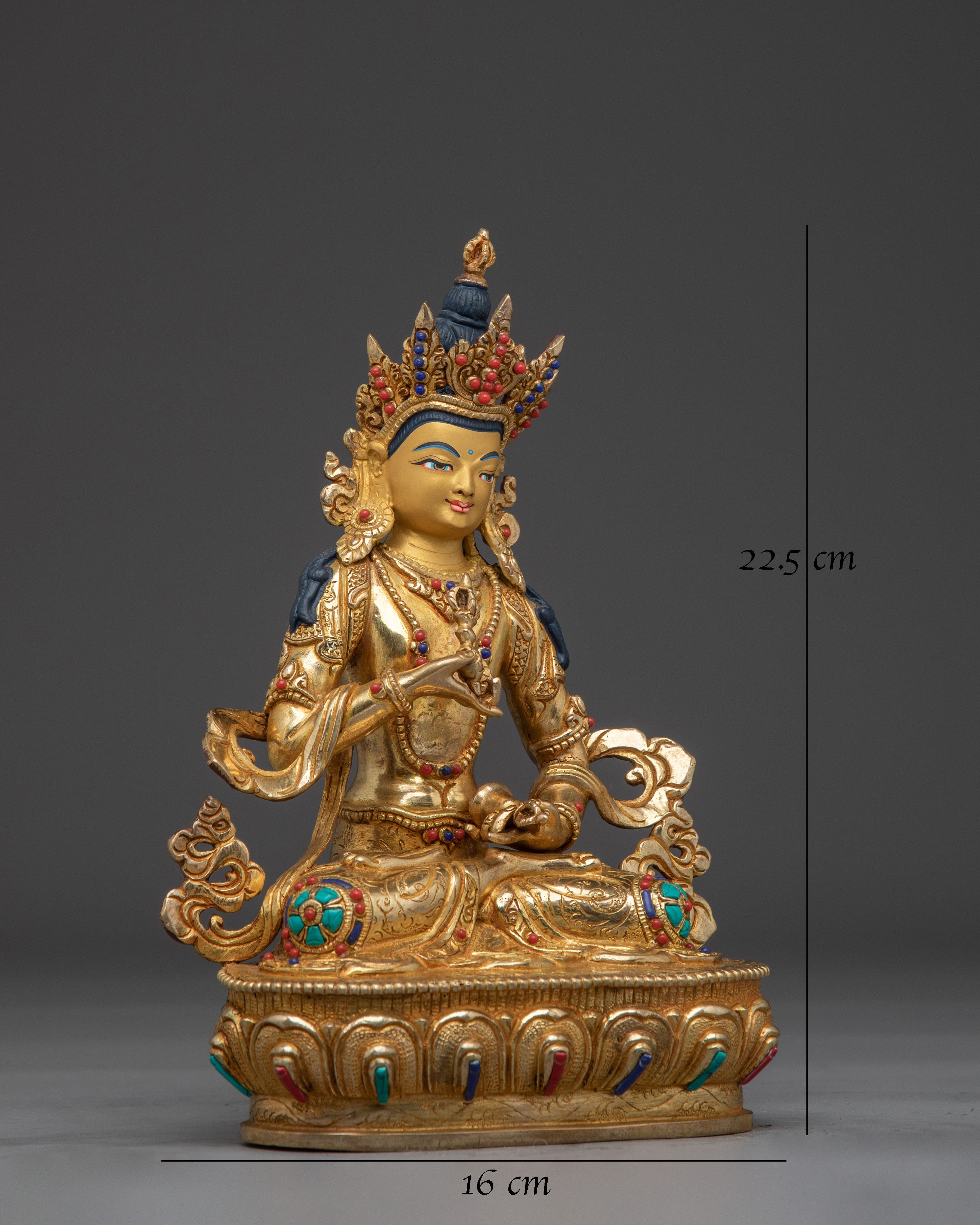 Handcrafted Golden Statue of Dorje Sempa