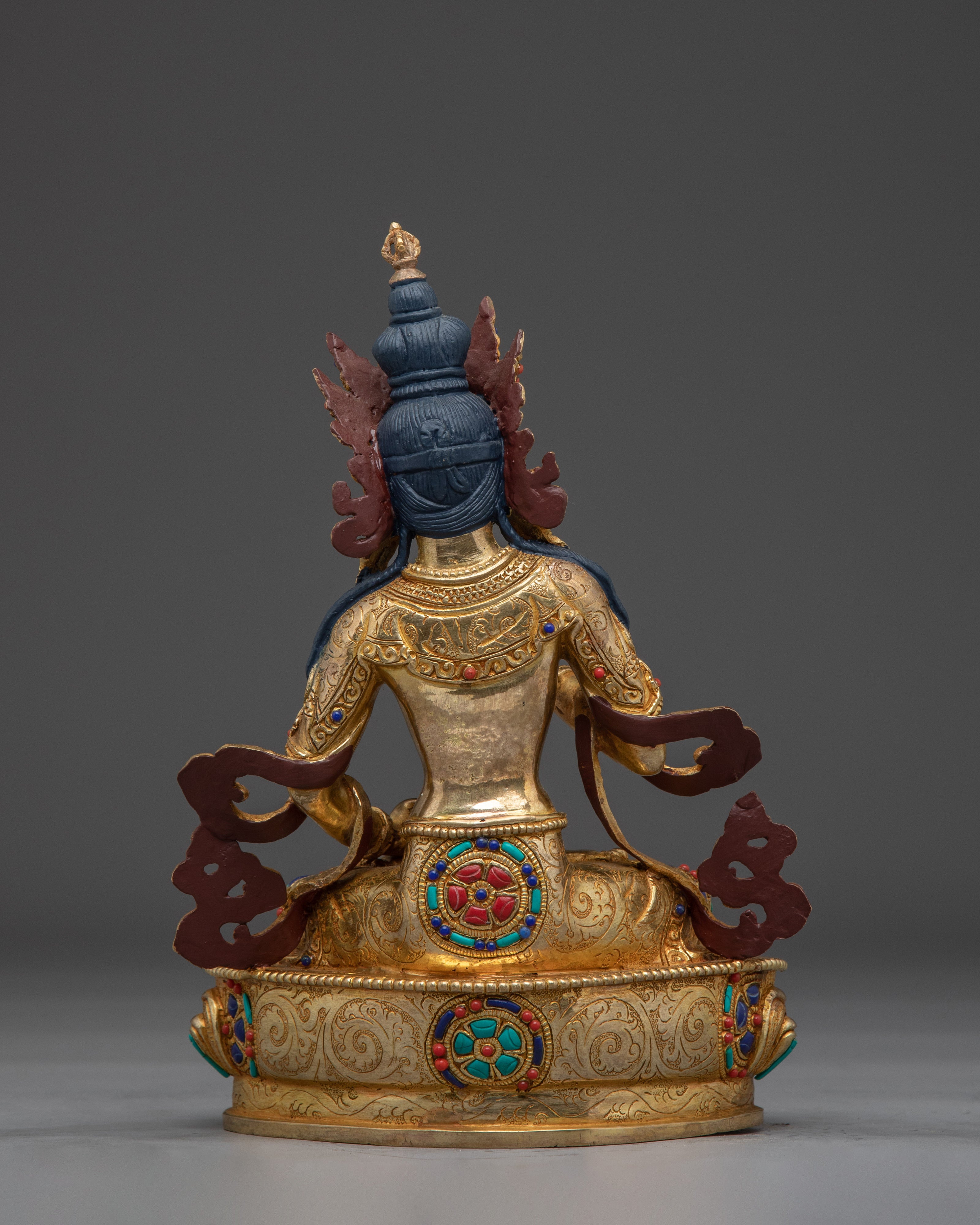 Handcrafted Golden Statue of Dorje Sempa | Deity of Purification and Wisdom