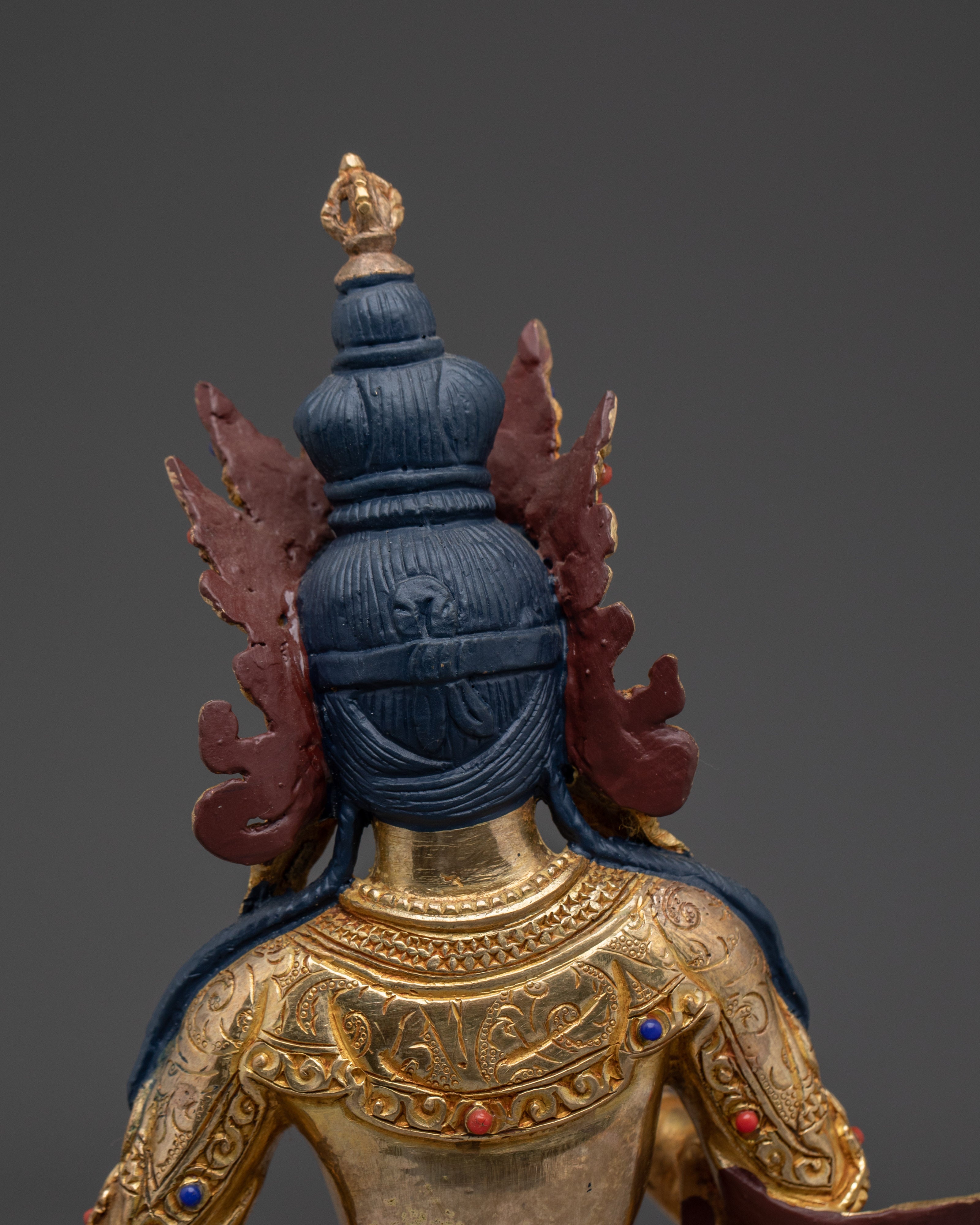 Handcrafted Golden Statue of Dorje Sempa | Deity of Purification and Wisdom