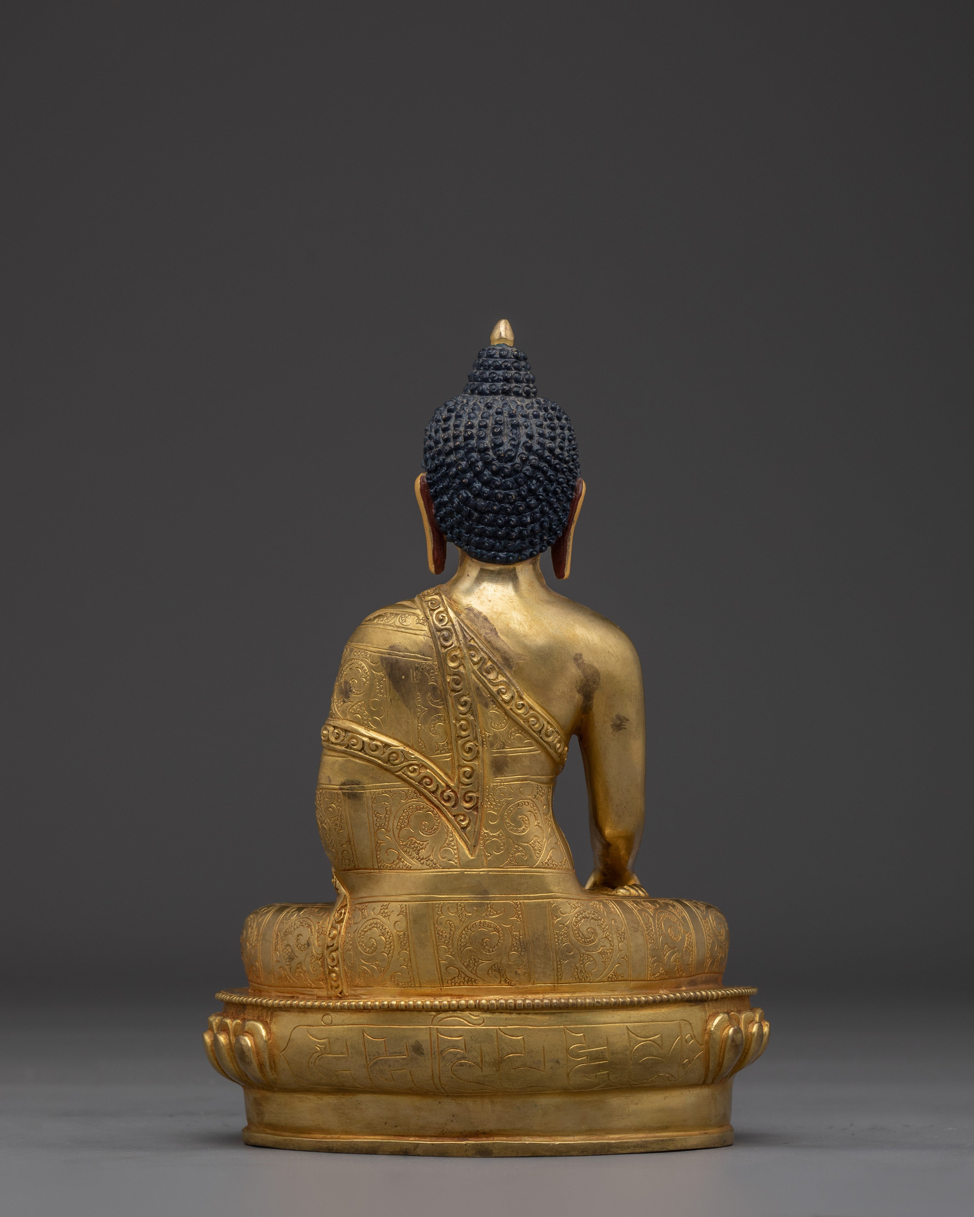 Handmade Shakyamuni Buddha The Enlightened One | Traditionally 24K Gold Gilded Statue