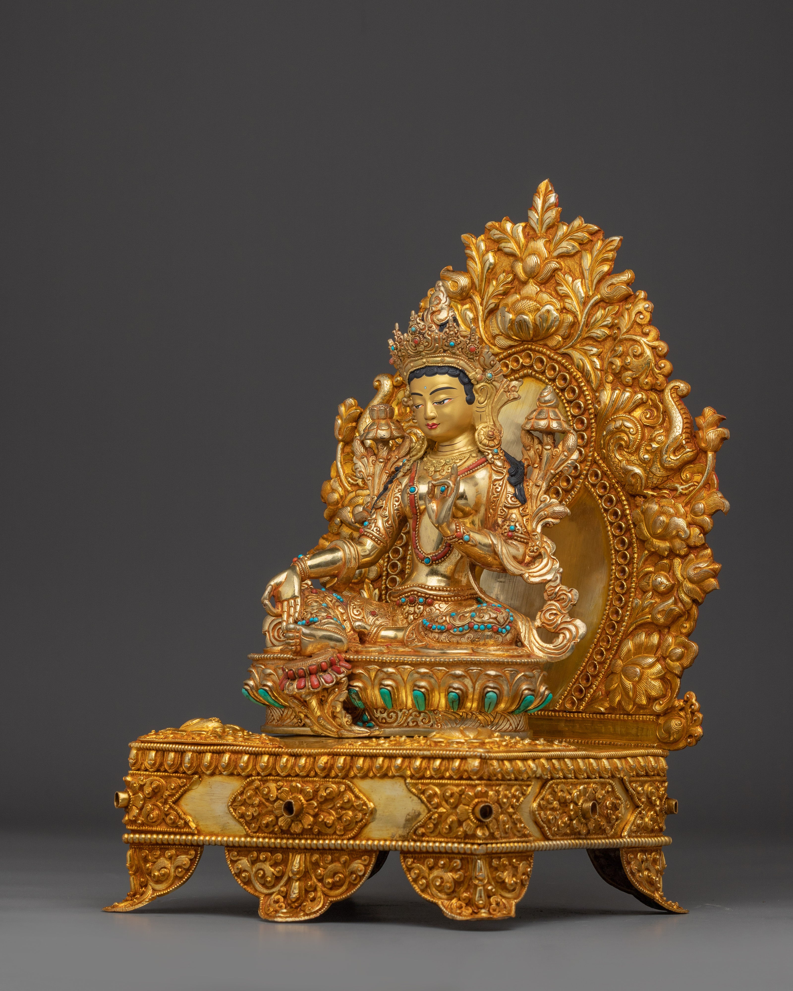 Sacred Feminine Artwork of Green Tara | Bodhisattva of Compassion