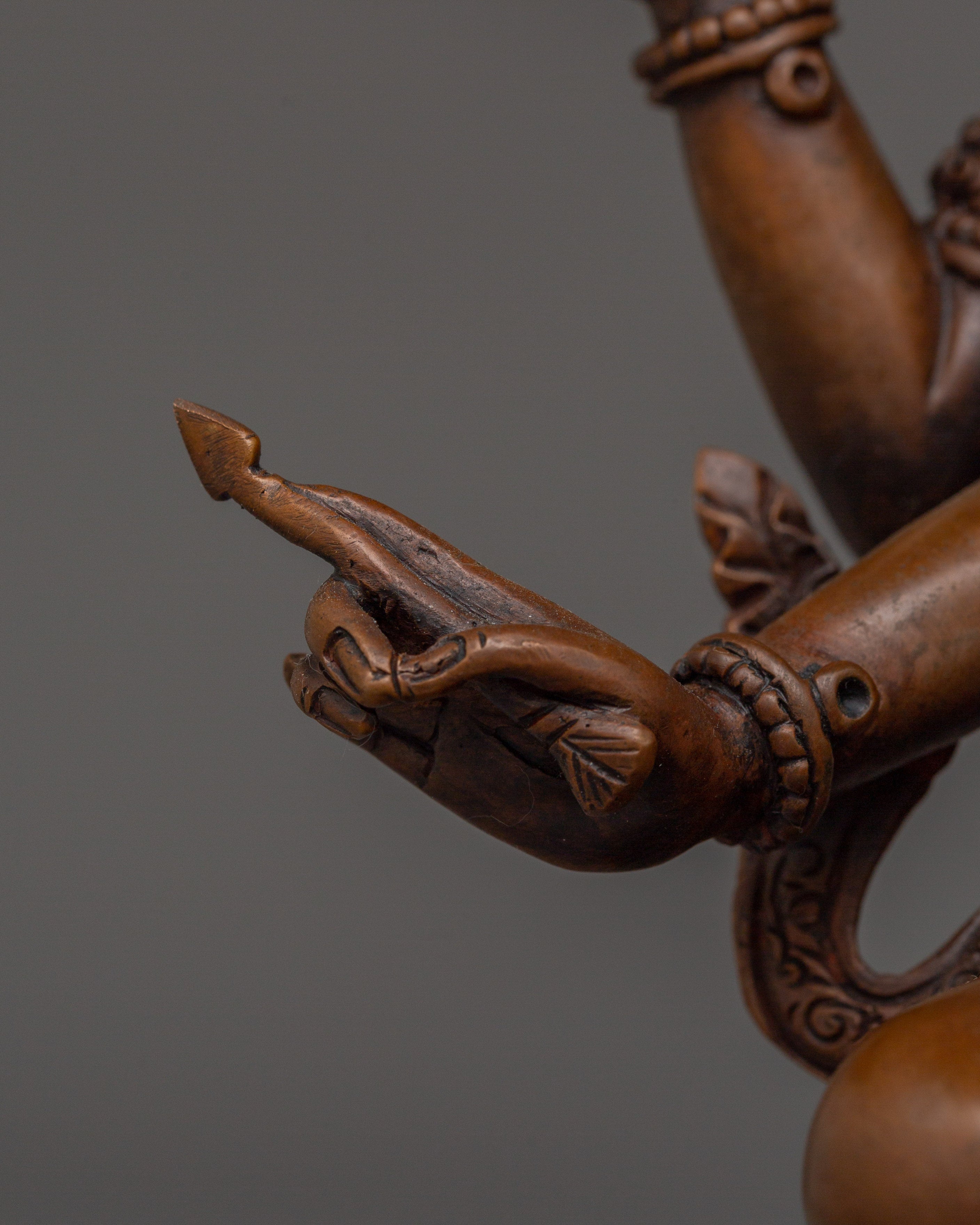 Oxidized Ushnishavijaya Statue | Multi-armed Namgyalma Artwork