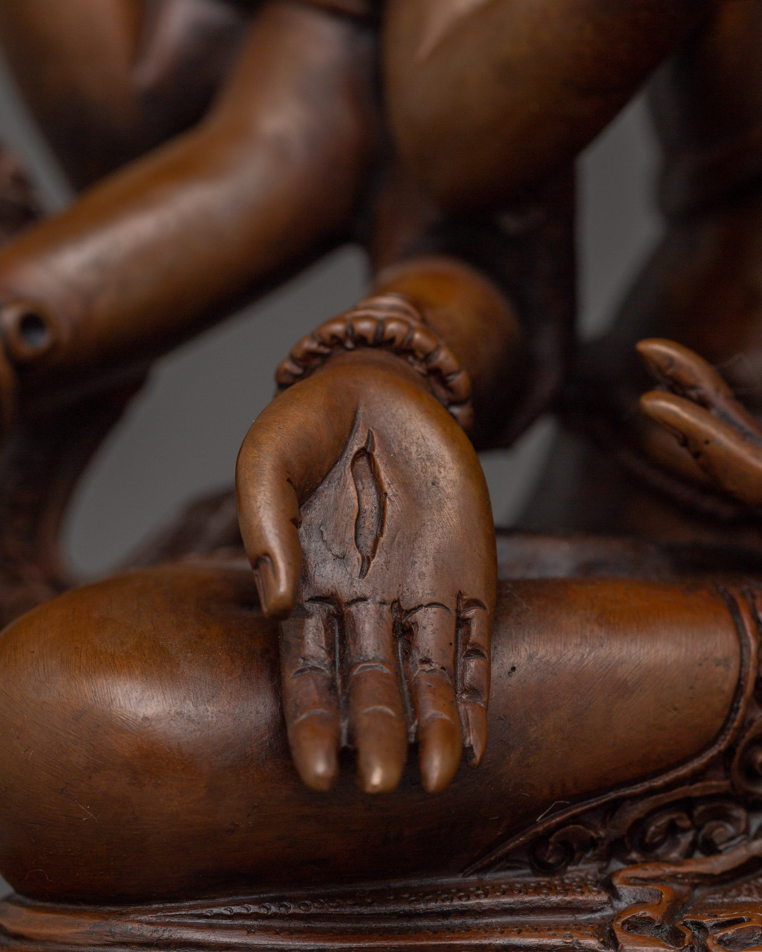 Oxidized Ushnishavijaya Statue | Multi-armed Namgyalma Artwork