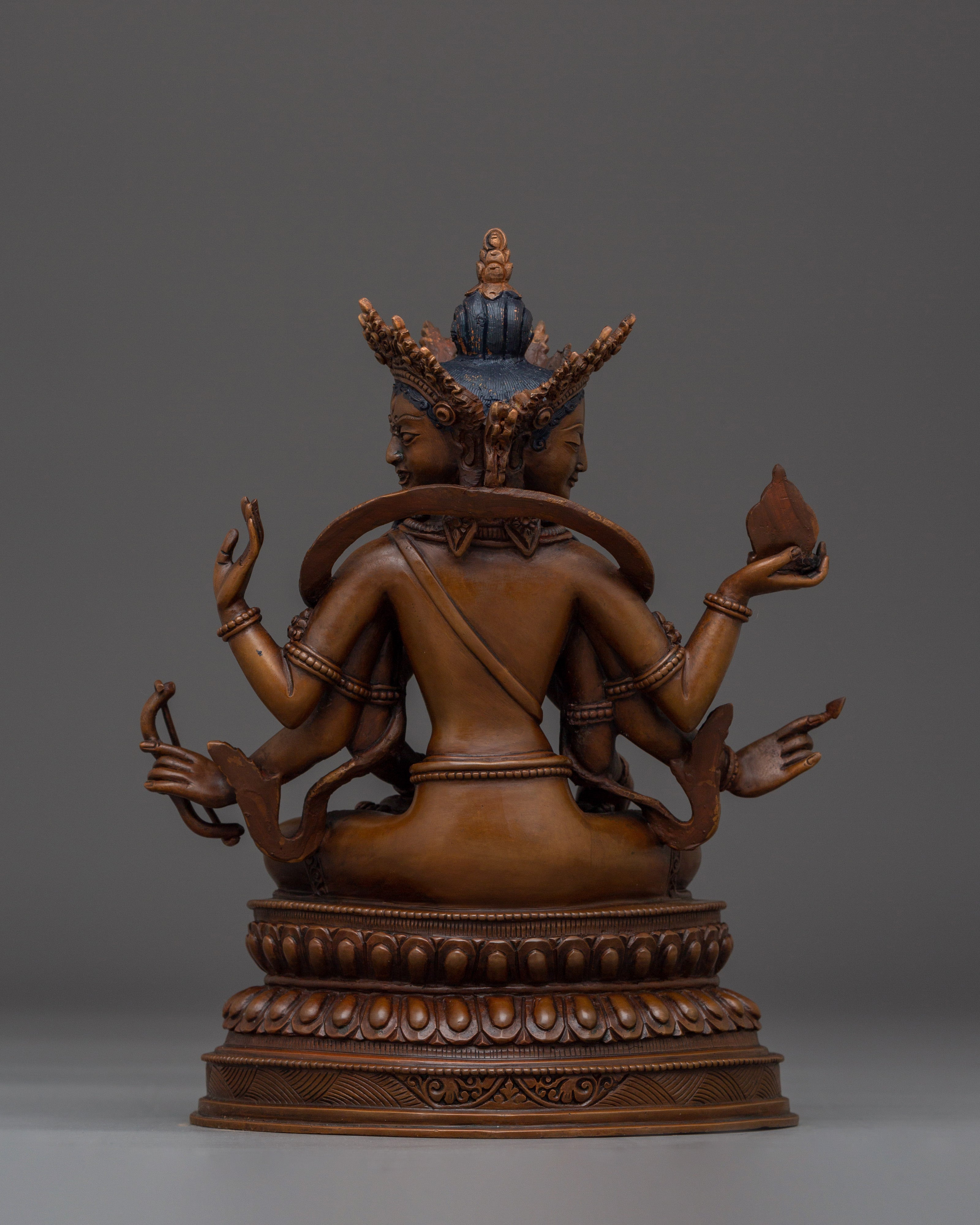 Oxidized Ushnishavijaya Statue | Multi-armed Namgyalma Artwork