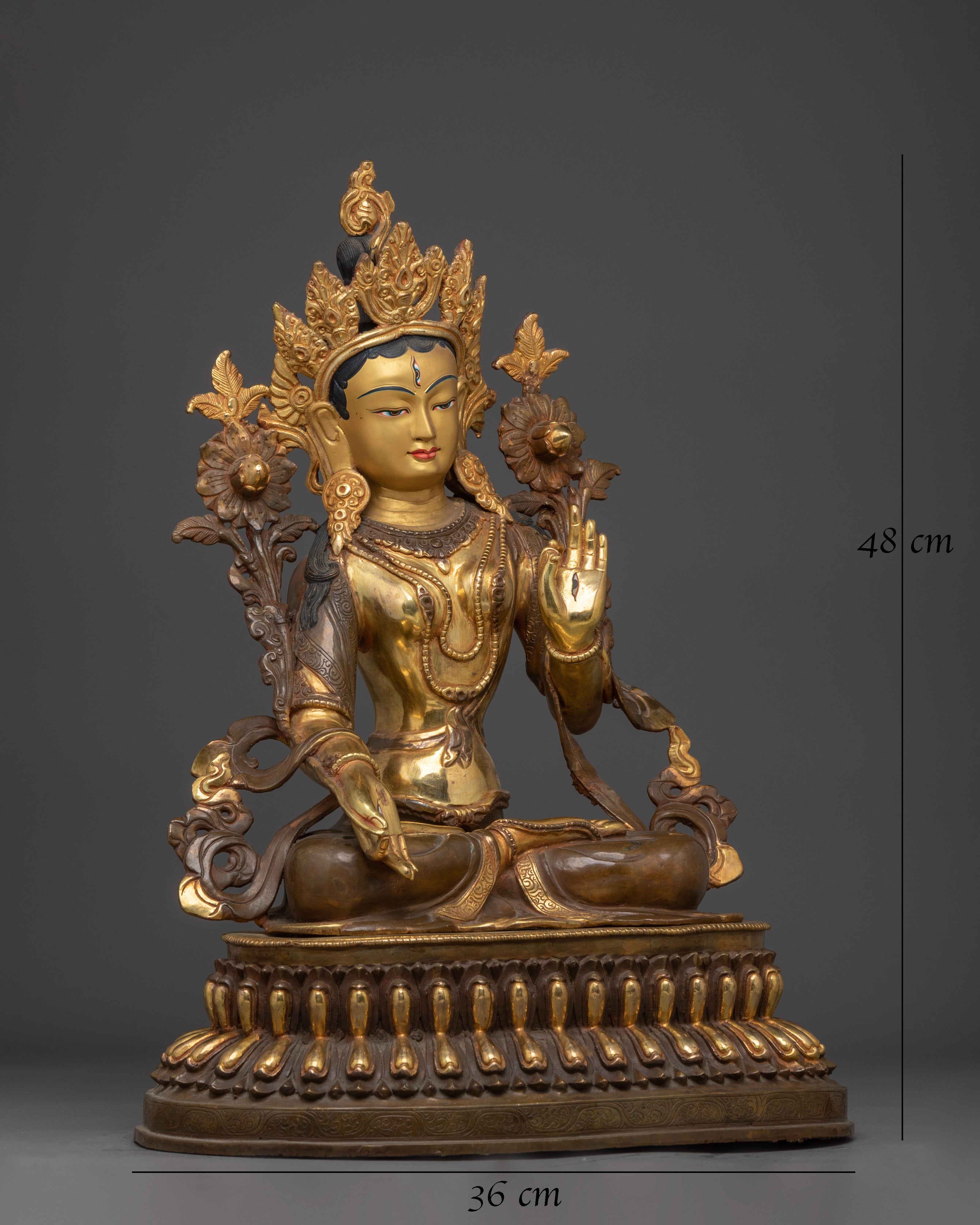 Golden Sita Tara Tibetan Deity Art