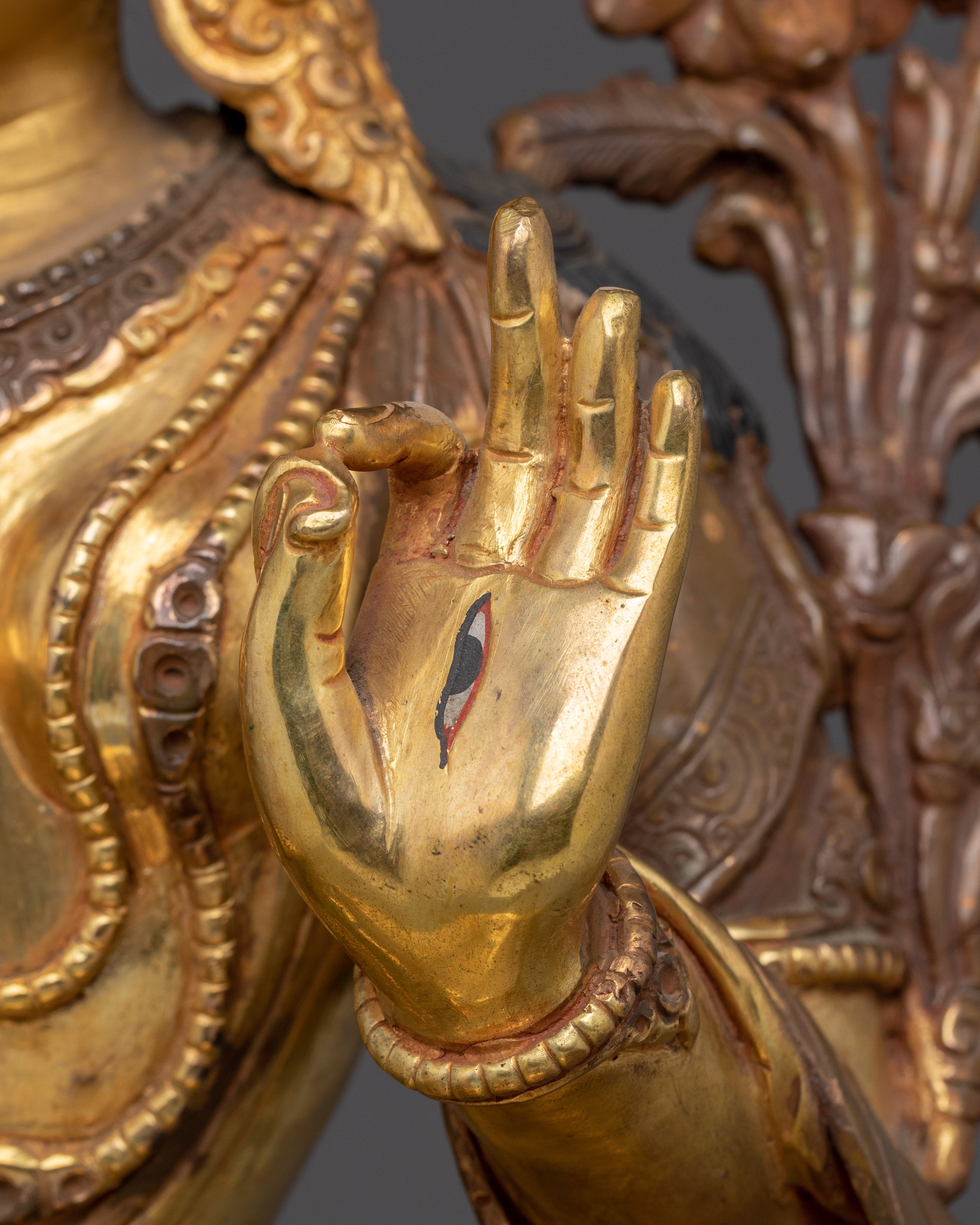 Golden Sita Tara Tibetan Deity Art | White Tara - Healing Deity