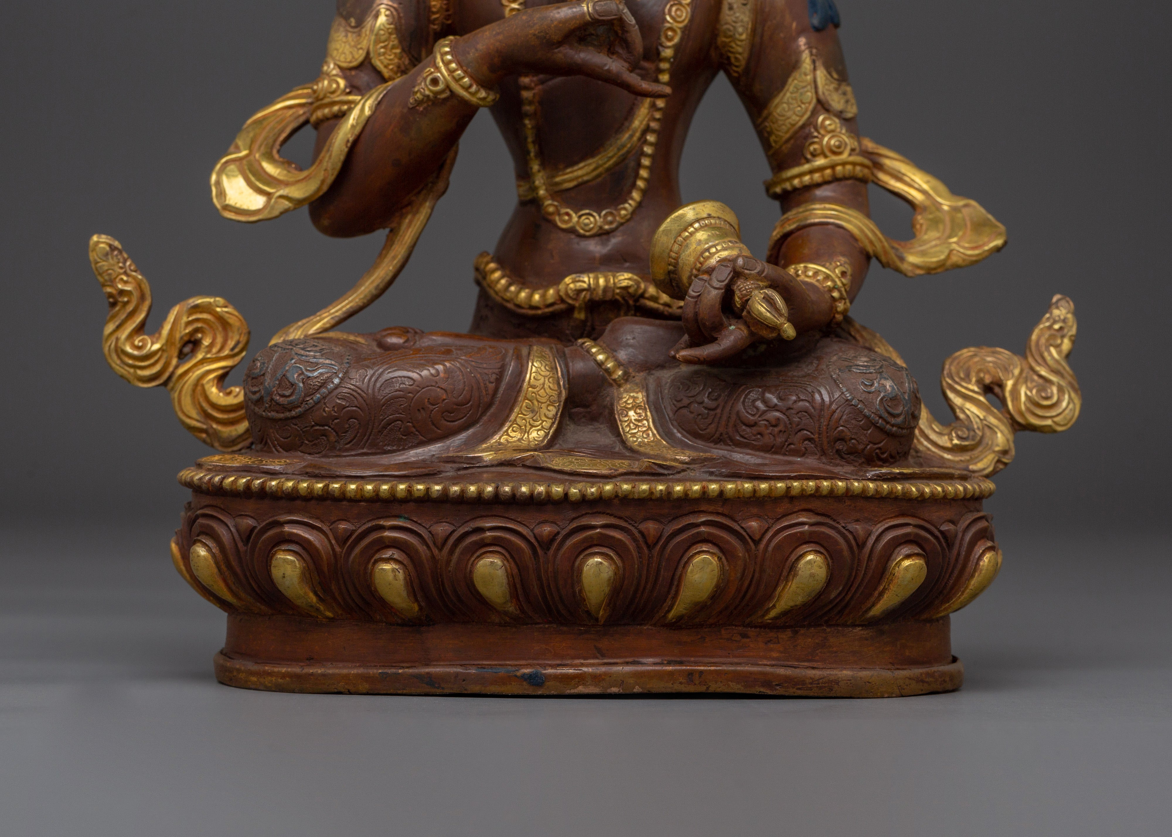 Golden Guru Vajrasattva Sacred Deity | Guardian of Enlightenment