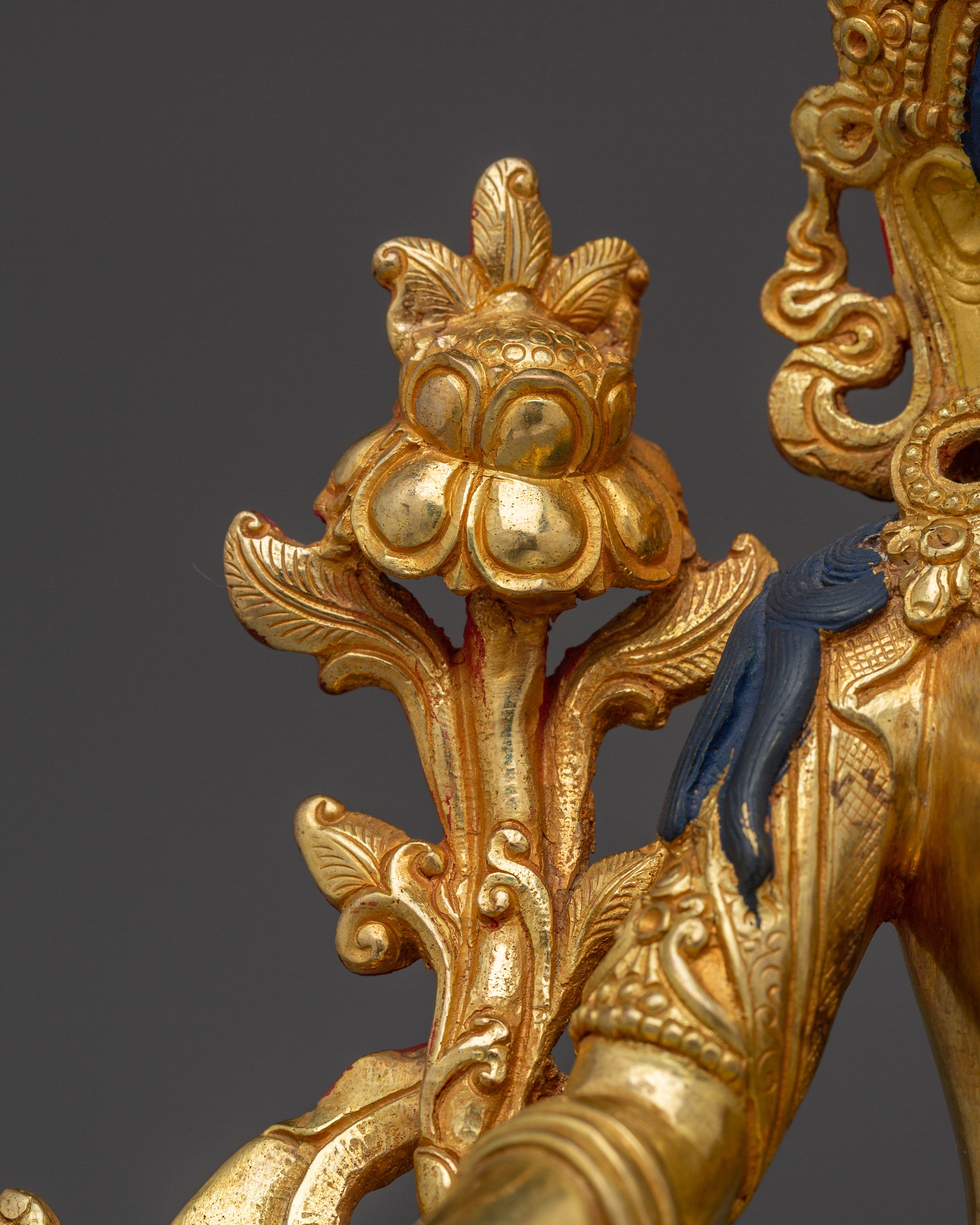 Majestic Shyama Tara Figurine - Mother of All Buddha | Green Tara Sculpture