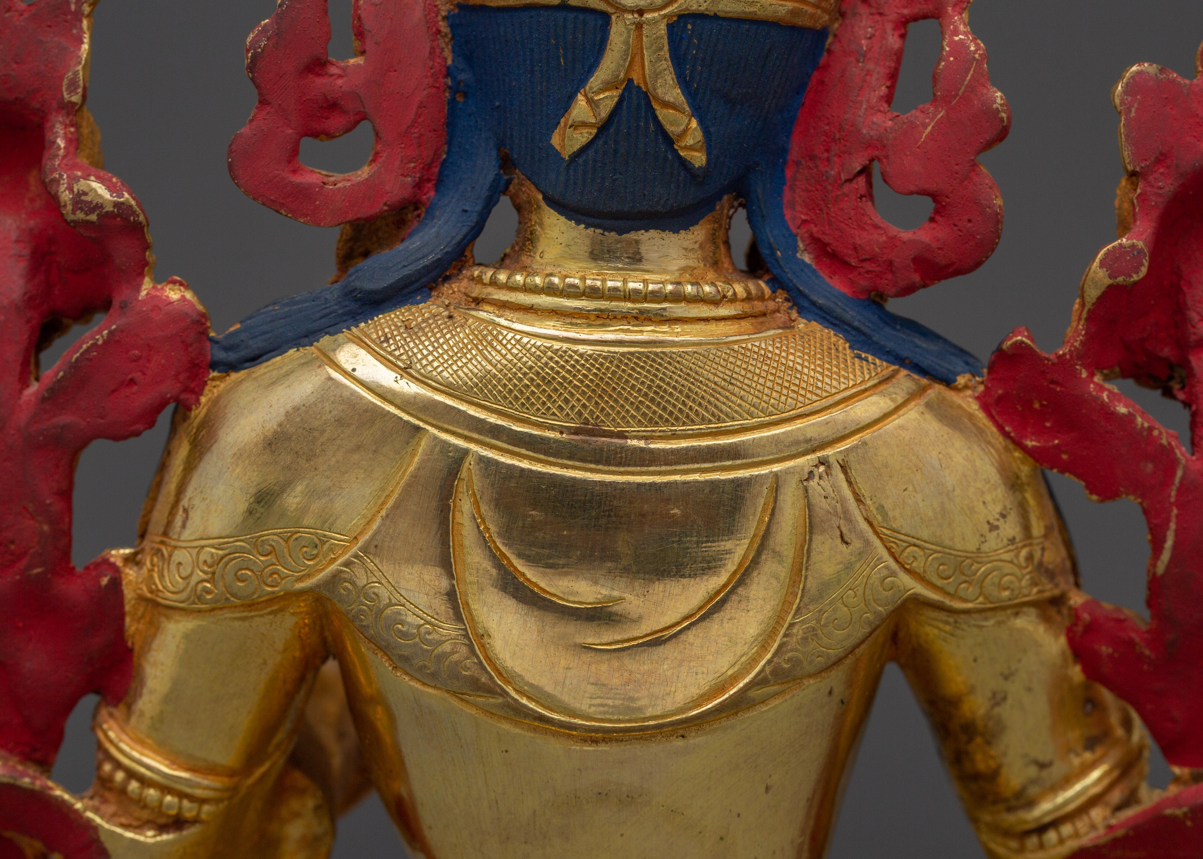 Majestic Shyama Tara Figurine - Mother of All Buddha | Green Tara Sculpture