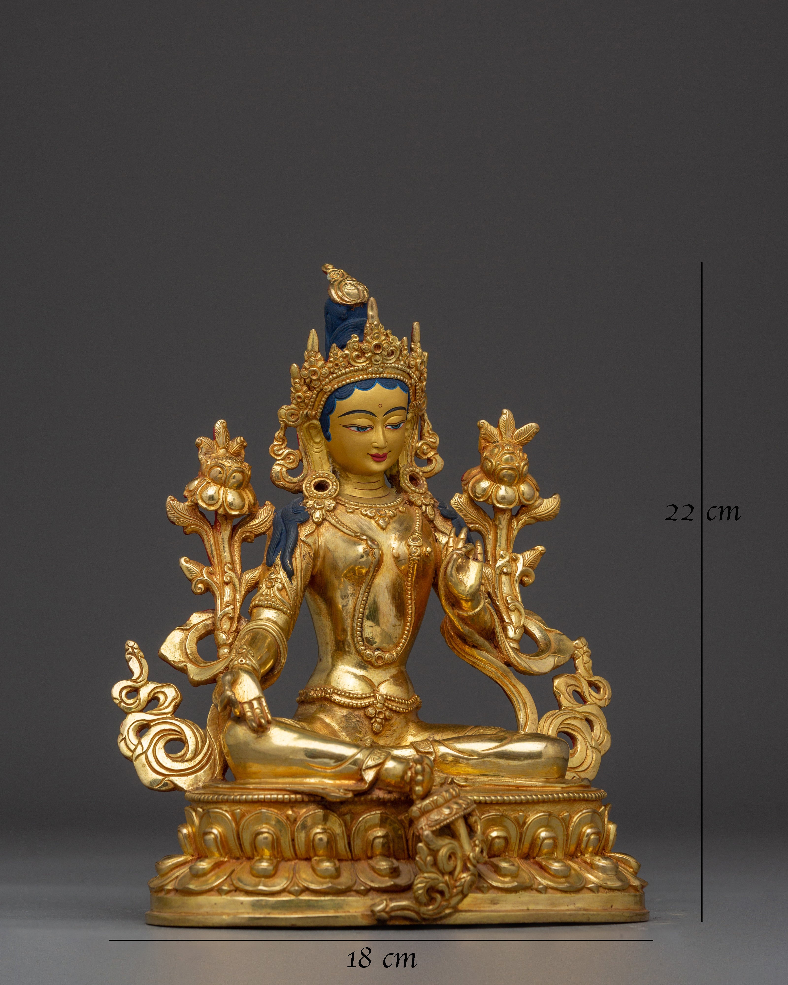 Majestic Shyama Tara Figurine - Mother of All Buddha
