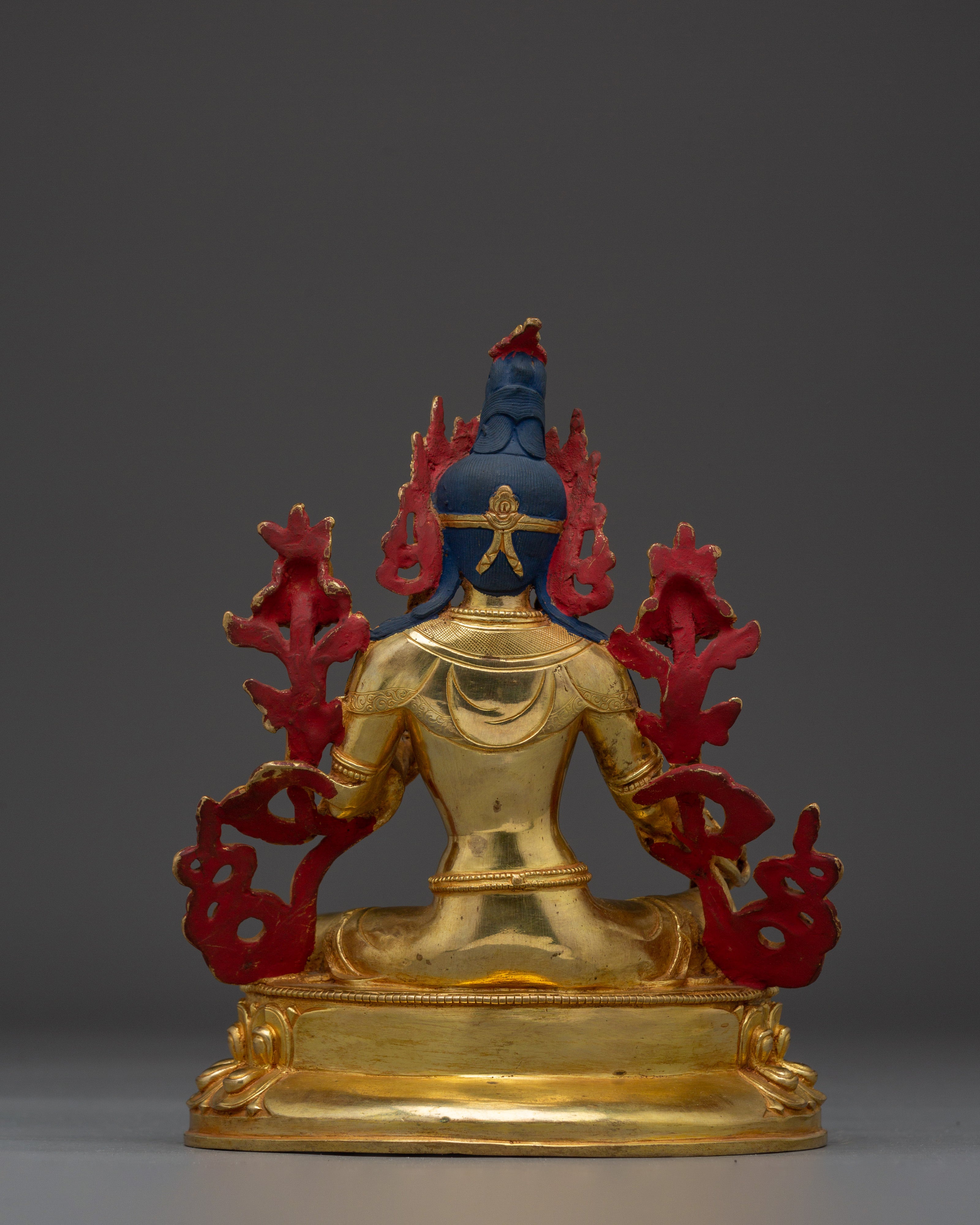 Majestic Shyama Tara Figurine - Mother of All Buddha | Green Tara Sculpture