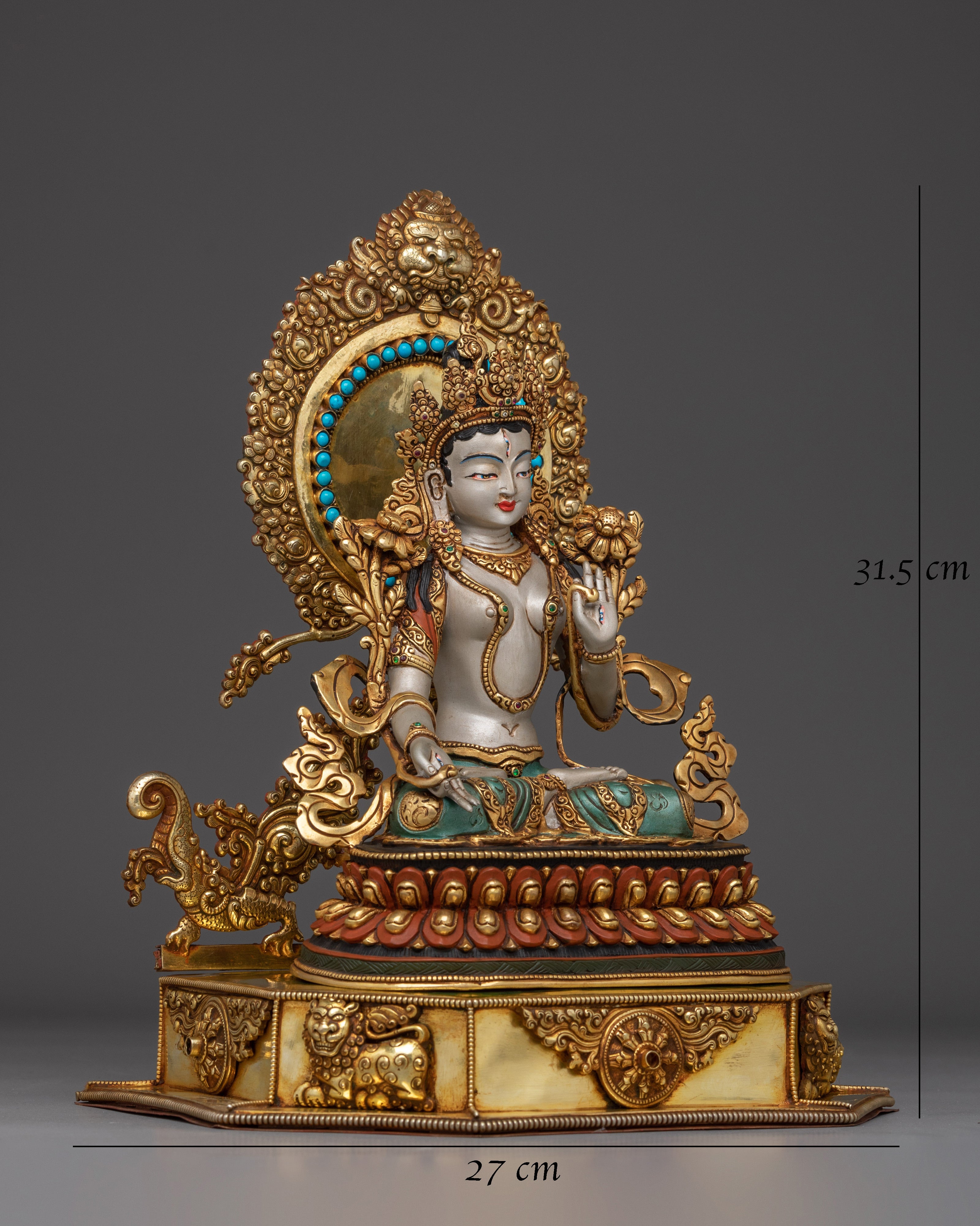 Peaceful Sita Tara Tibetan Deity Artwork