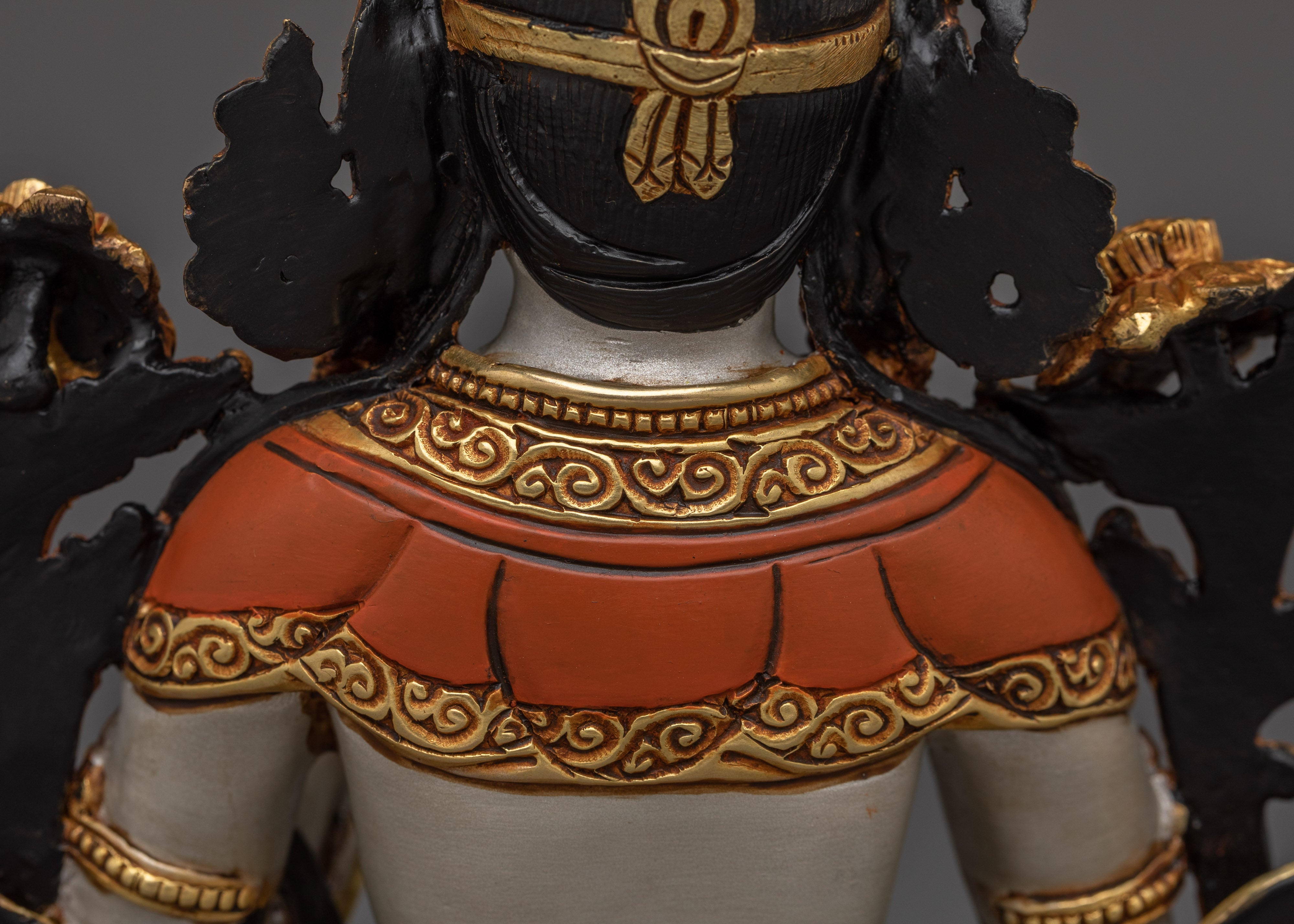 Peaceful Sita Tara Tibetan Deity Artwork | White Tara - Healing Deity