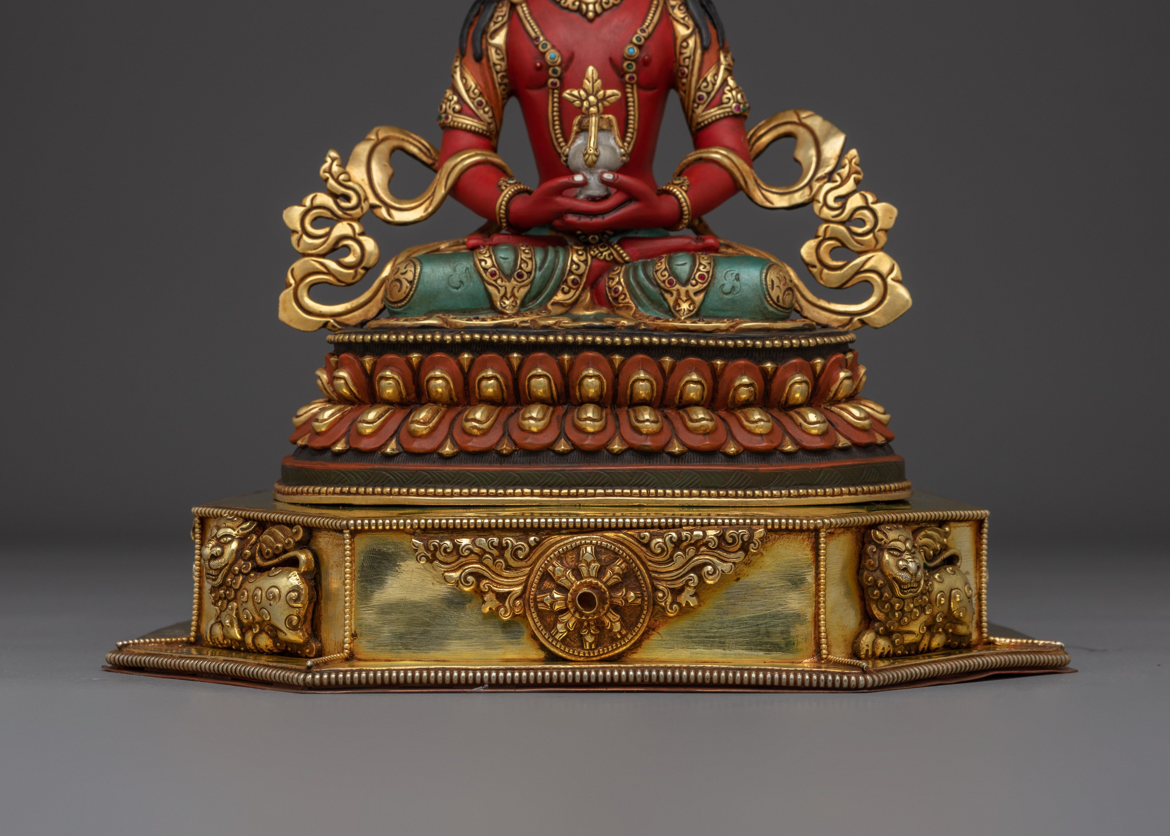 Amitayus on Throne Statue | Long Life Blessing