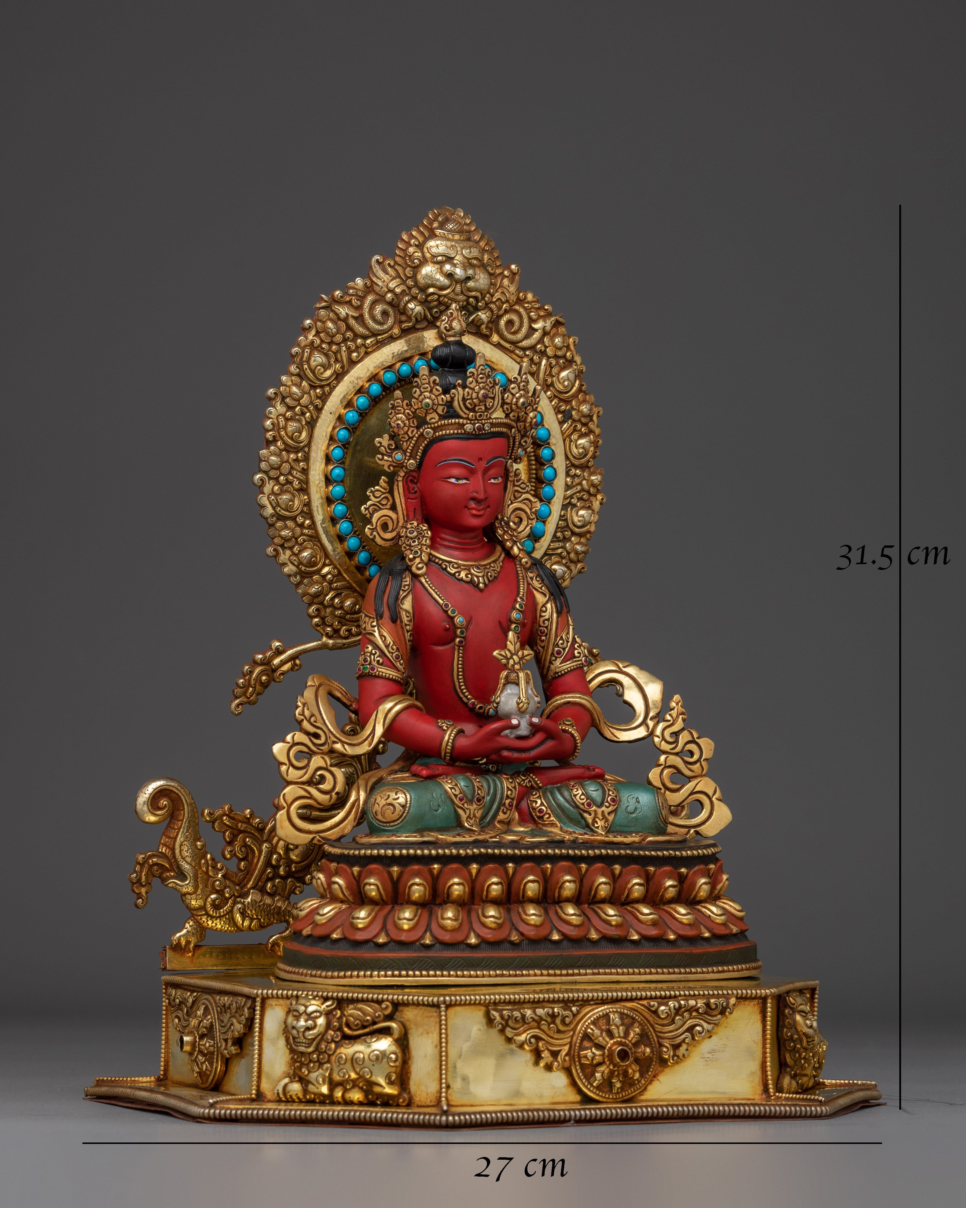 amitayus-on-throne-statue