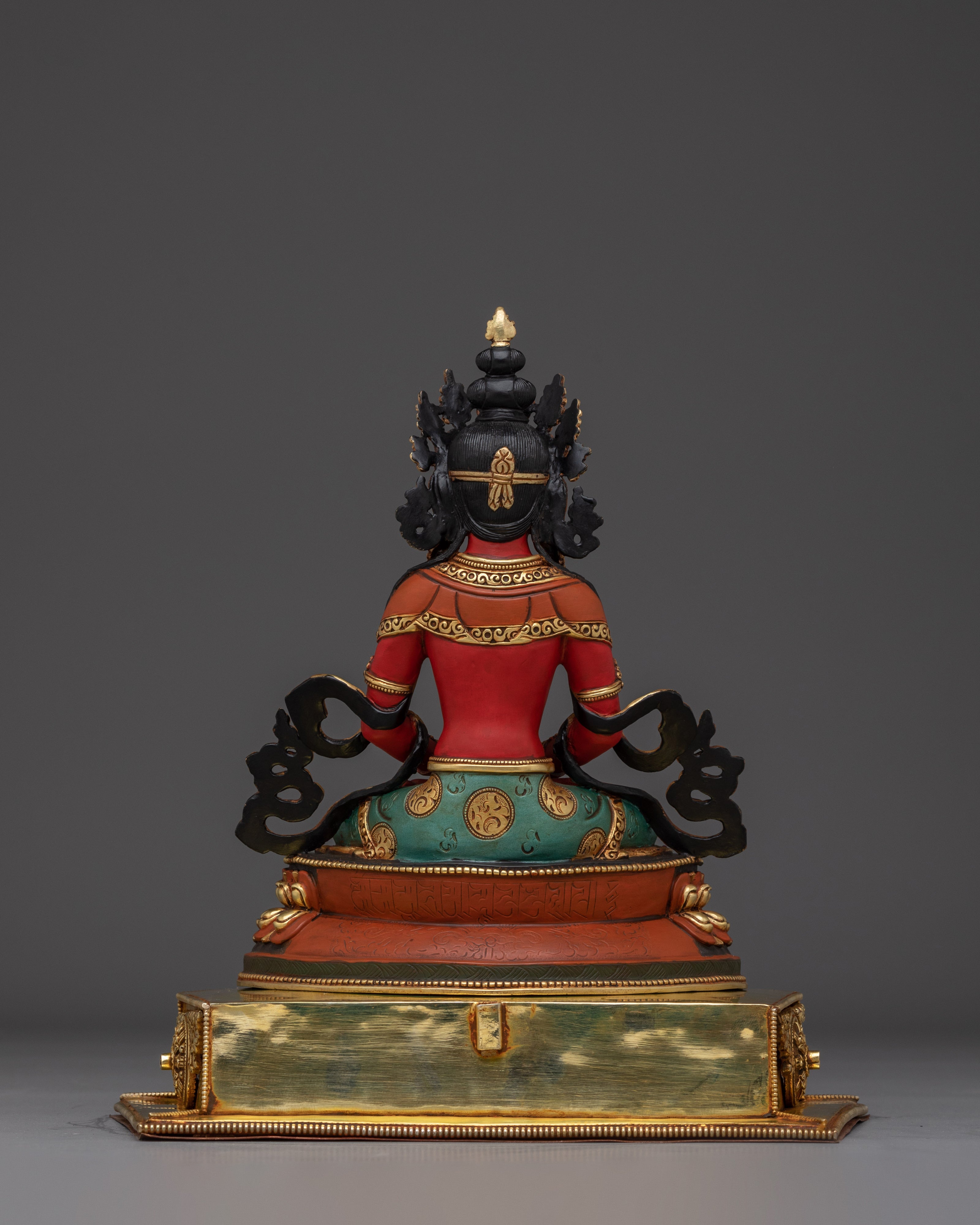 Amitayus on Throne Statue | Long Life Blessing