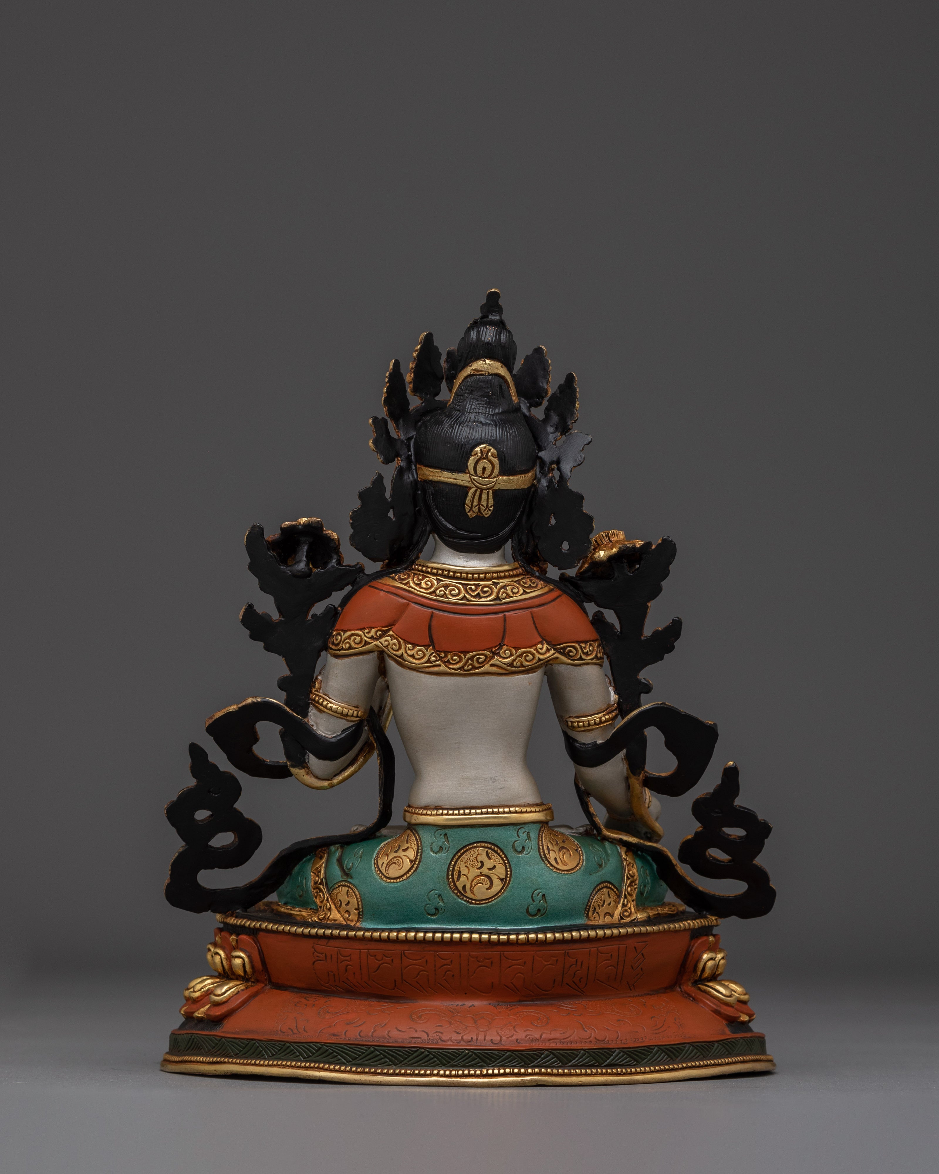 Handmade Sita Tara Tibetan Deity Artwork | Green Tara Himalayan Artwork