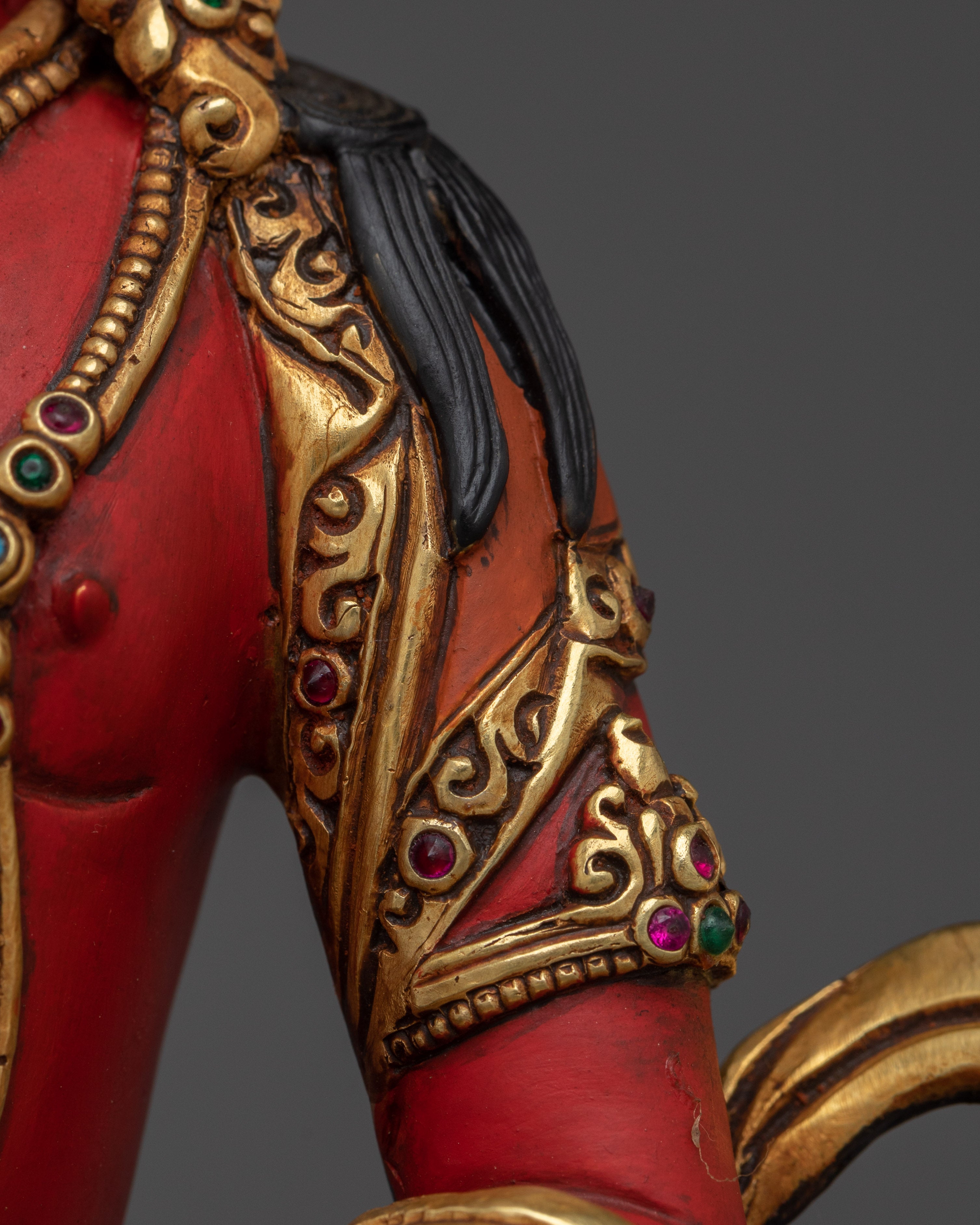 Tibetan Ritual Statue of Amitayus | Longevity Deity