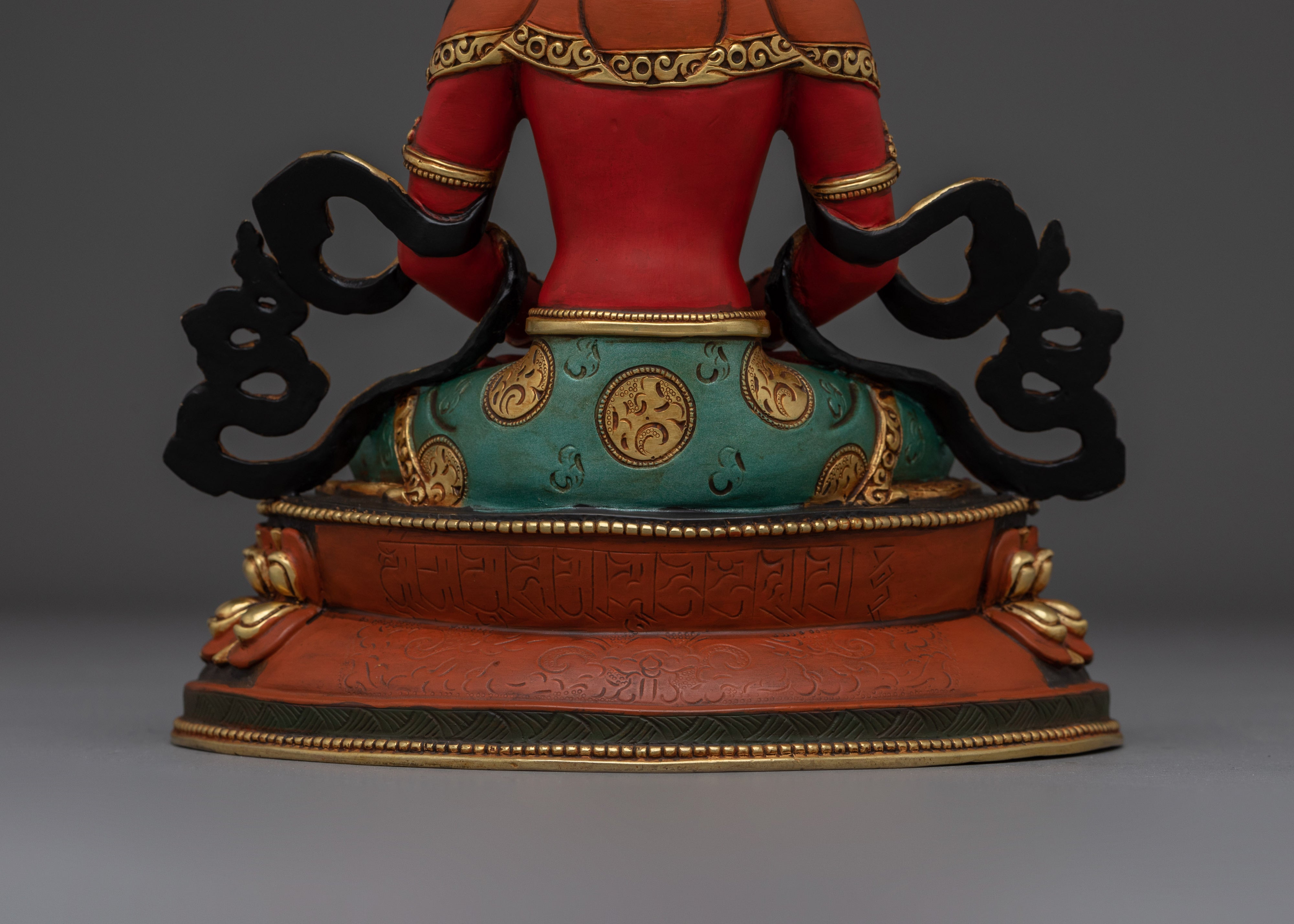 Tibetan Ritual Statue of Amitayus | Longevity Deity